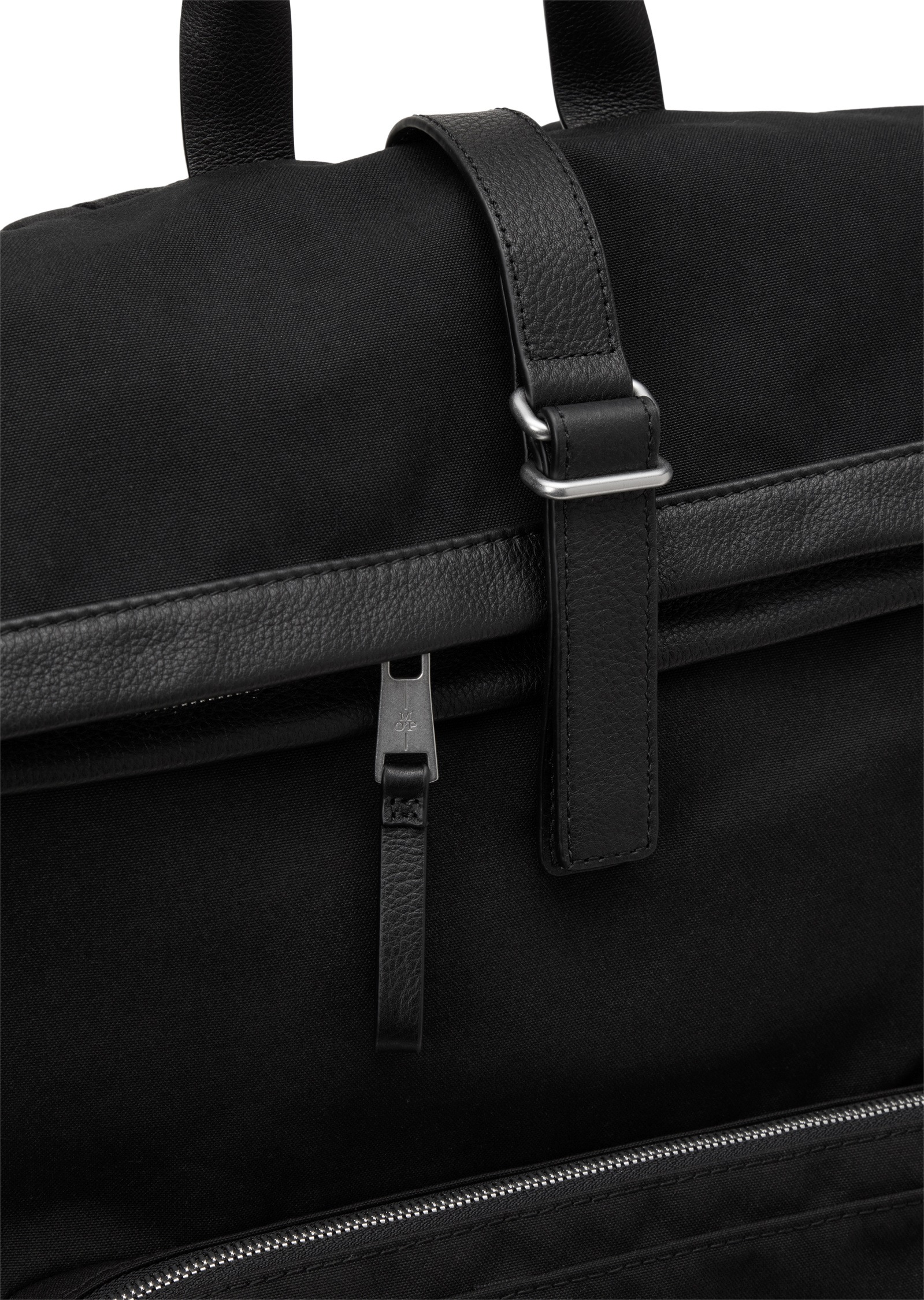 Reisetasche MARC O'POLO "aus gewachstem Canvas", Gr. B/H/T: 33cm x 60cm x 13cm, schwarz, Polyester, unifarben, Taschen Reisetasche 2