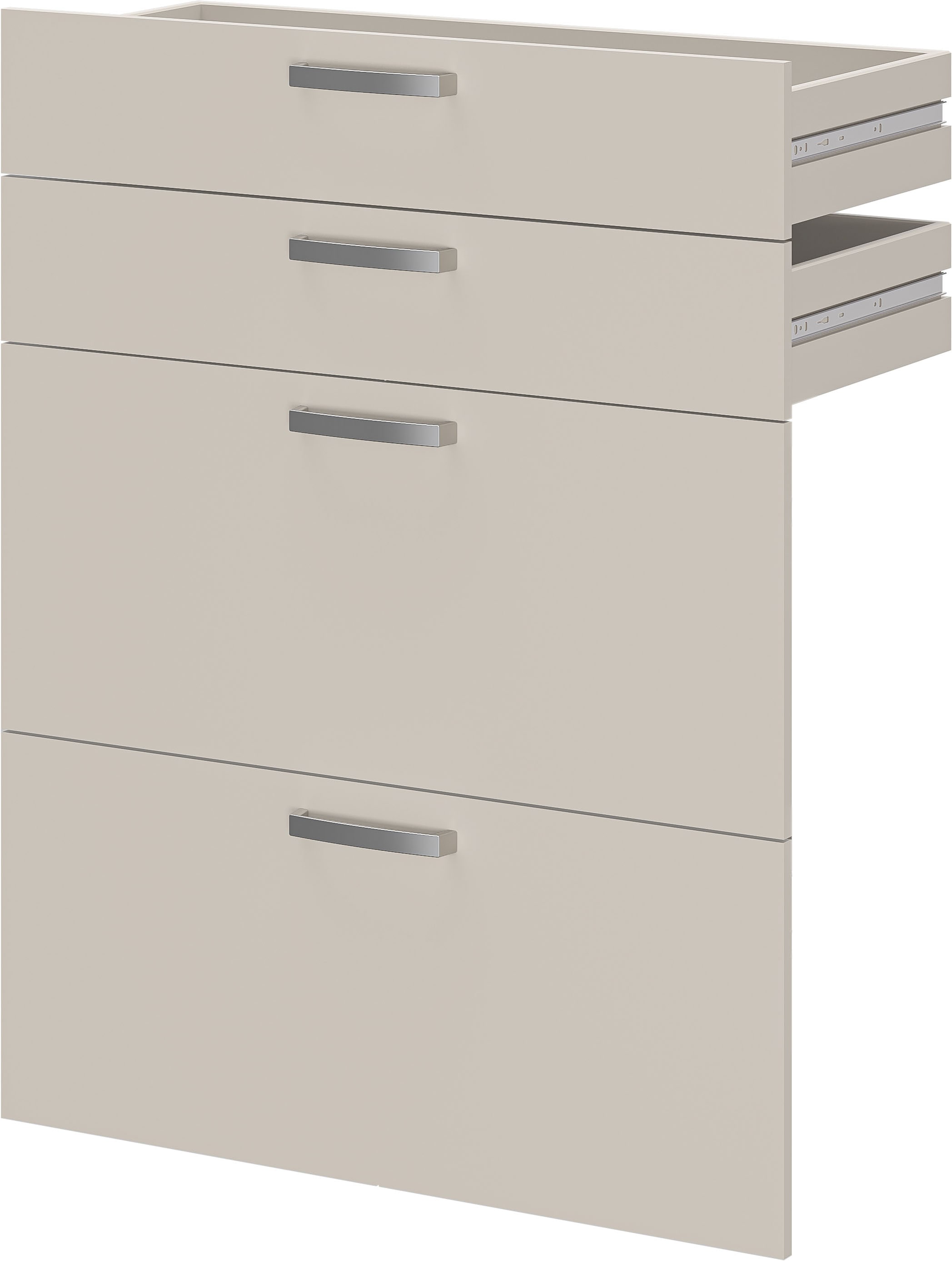 Schubkasteneinsatz FMD, B:84cm H:106cm T:34,5cm, beige, Holzwerkstoff, Schubladen, "Calvia 14"