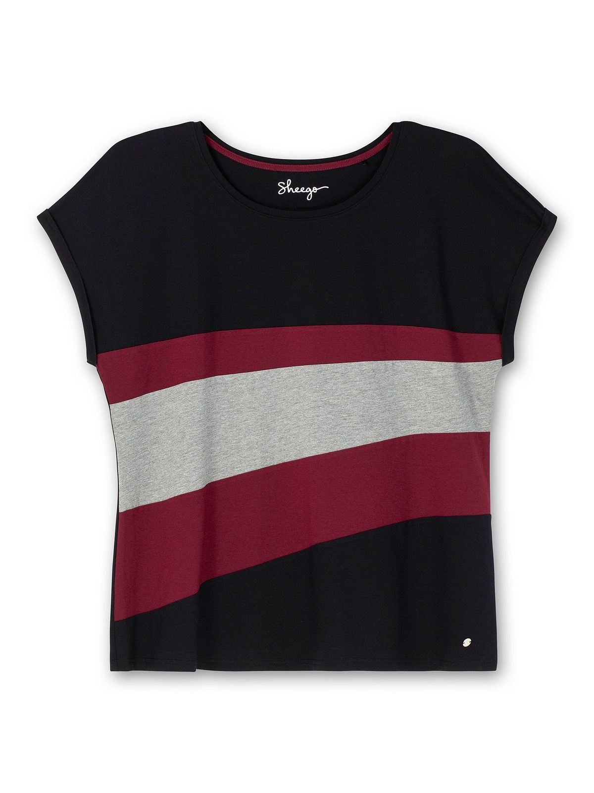 Sheego T-Shirt »Große Größen«, in Colourblocking-Optik