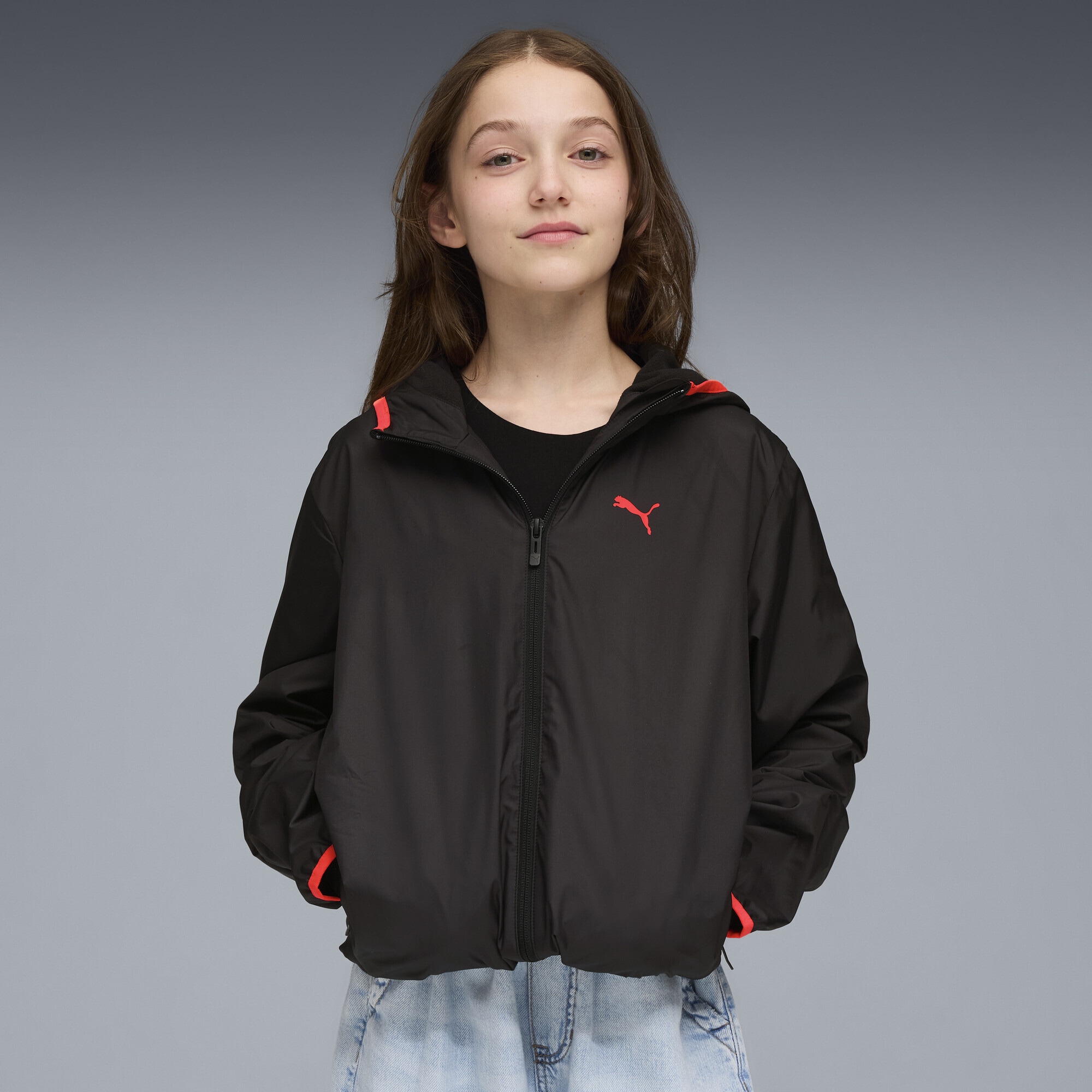PUMA Windbreaker »Windjacke mit Fleecefutter Jugendliche«