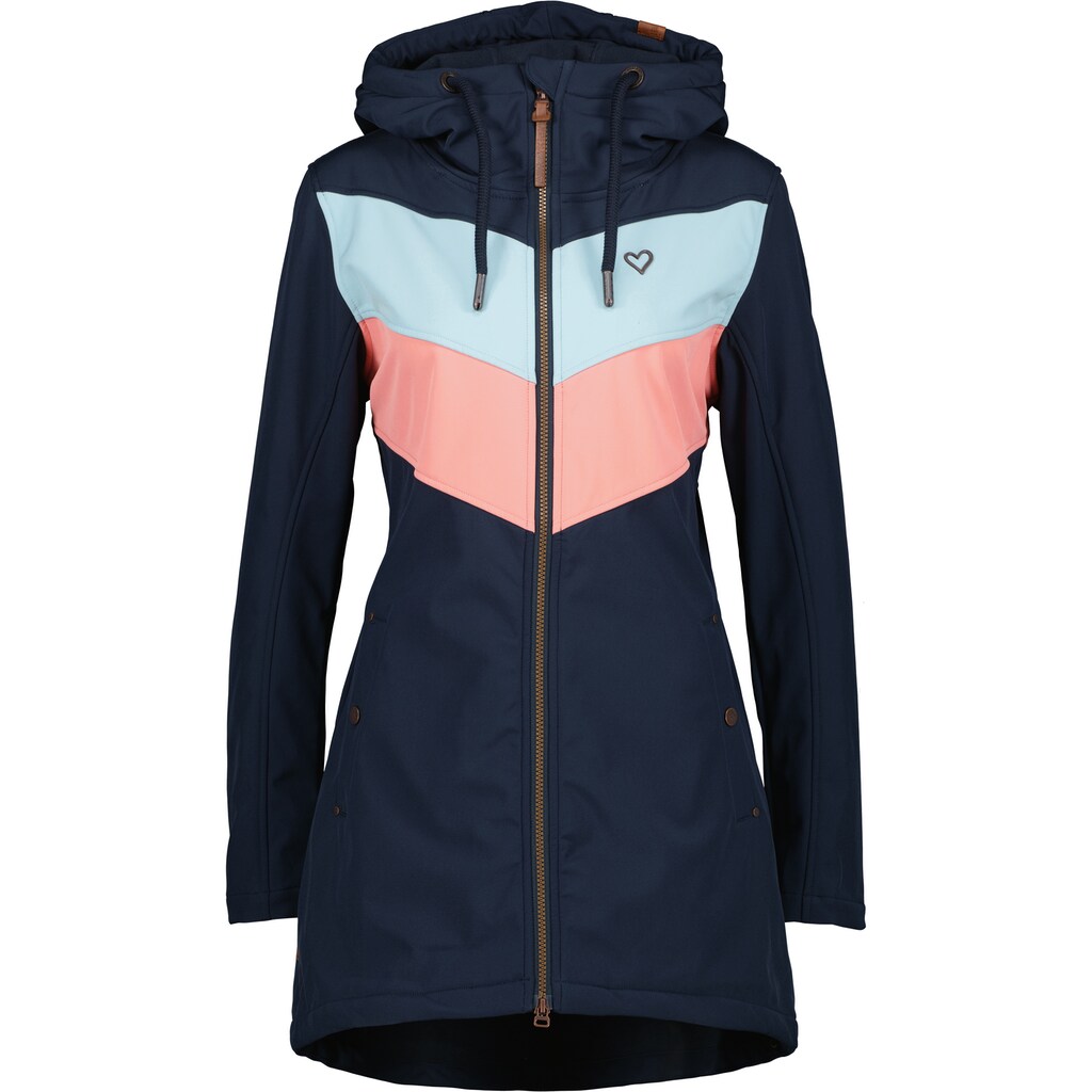 Alife & Kickin Softshelljacke »DorianeAK S Long Softshell Damen Übergangsjacke, Softshelljacke«