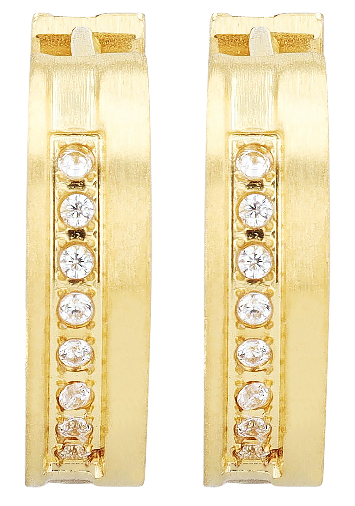 Adelia´s Klappcreolen "Damen Ohrringe – Klappcreole aus Edelstahl mit Stras günstig online kaufen