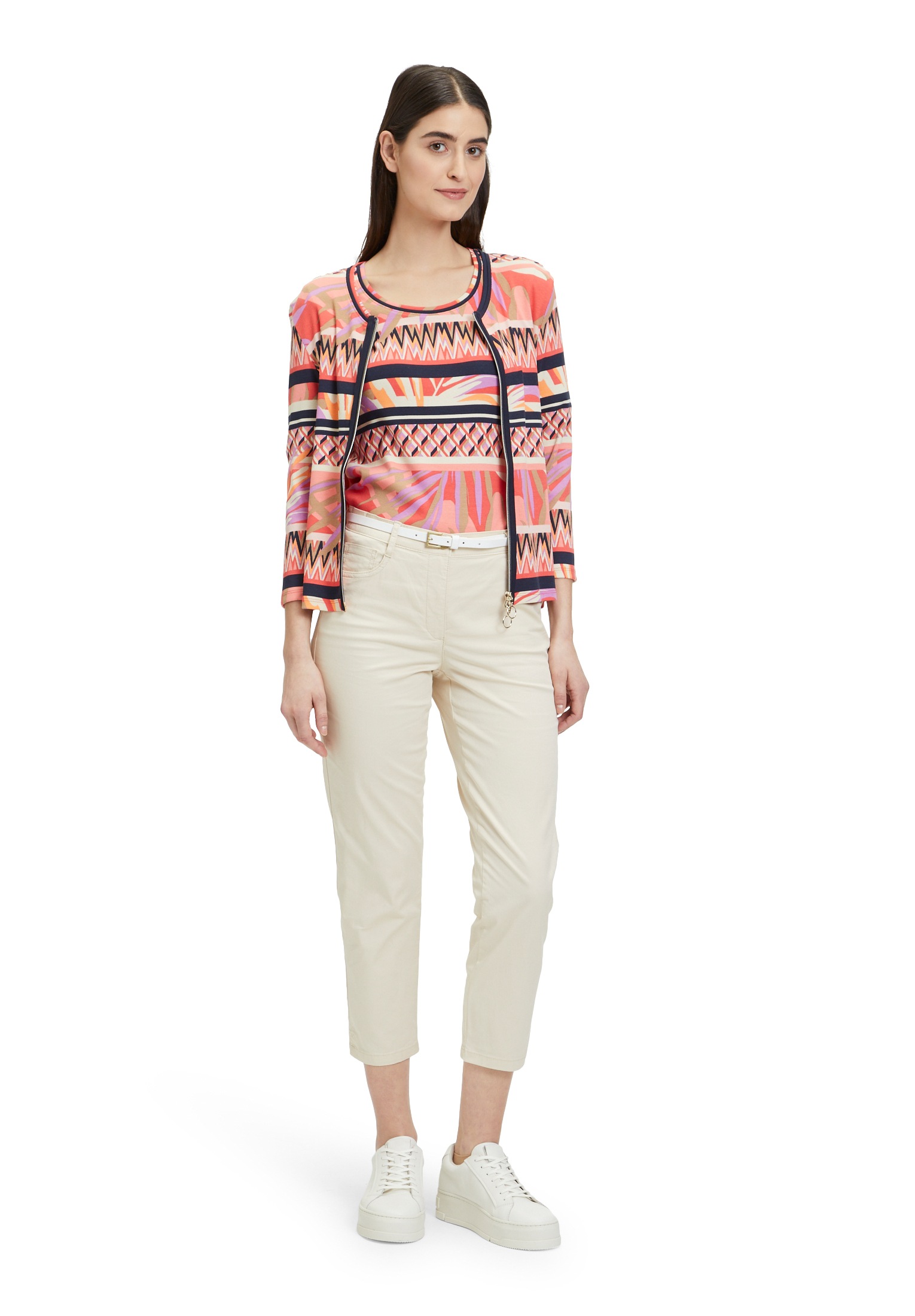 Betty Barclay Stoffhose »Betty Barclay Damen Sommerhose mit Gürtel«, Mit Gürtel