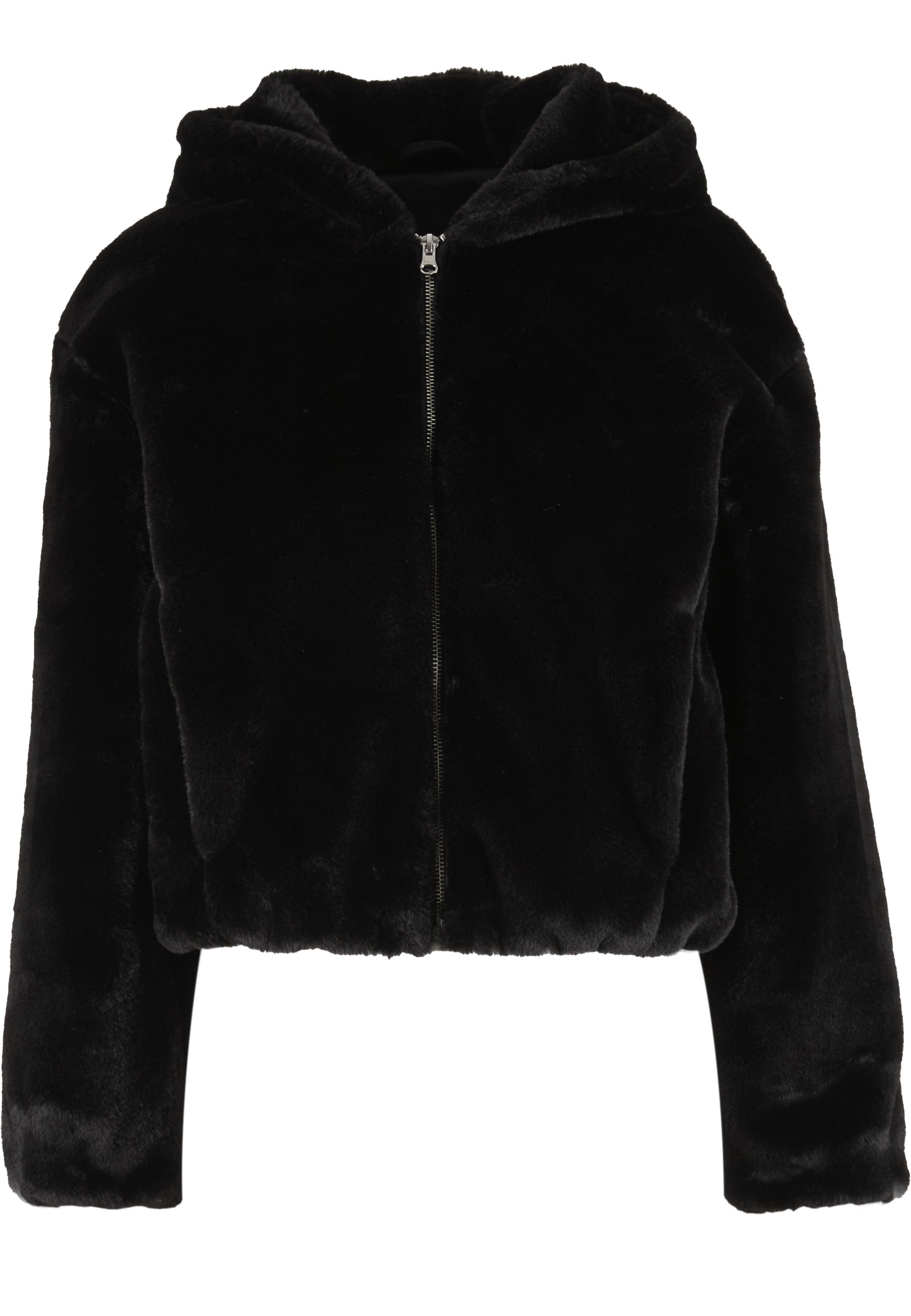 URBAN CLASSICS Sweatjacke »Urban Classics Ladies Full Zip Faux Fur Hoodie«