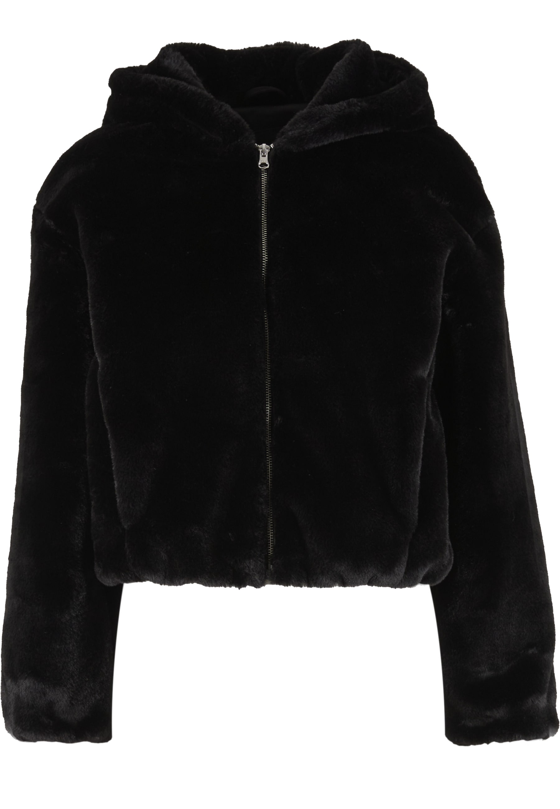 URBAN CLASSICS Sweatjacke "Urban Classics Ladies Full Zip Faux Fur Hoodie" günstig online kaufen