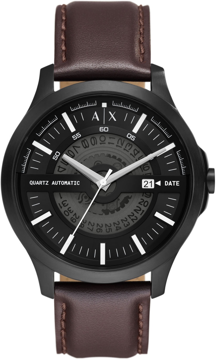 ARMANI EXCHANGE Automatikuhr »AX2446«, Armbanduhr, Herrenuhr, Mechanische Uhr, Datum, analog