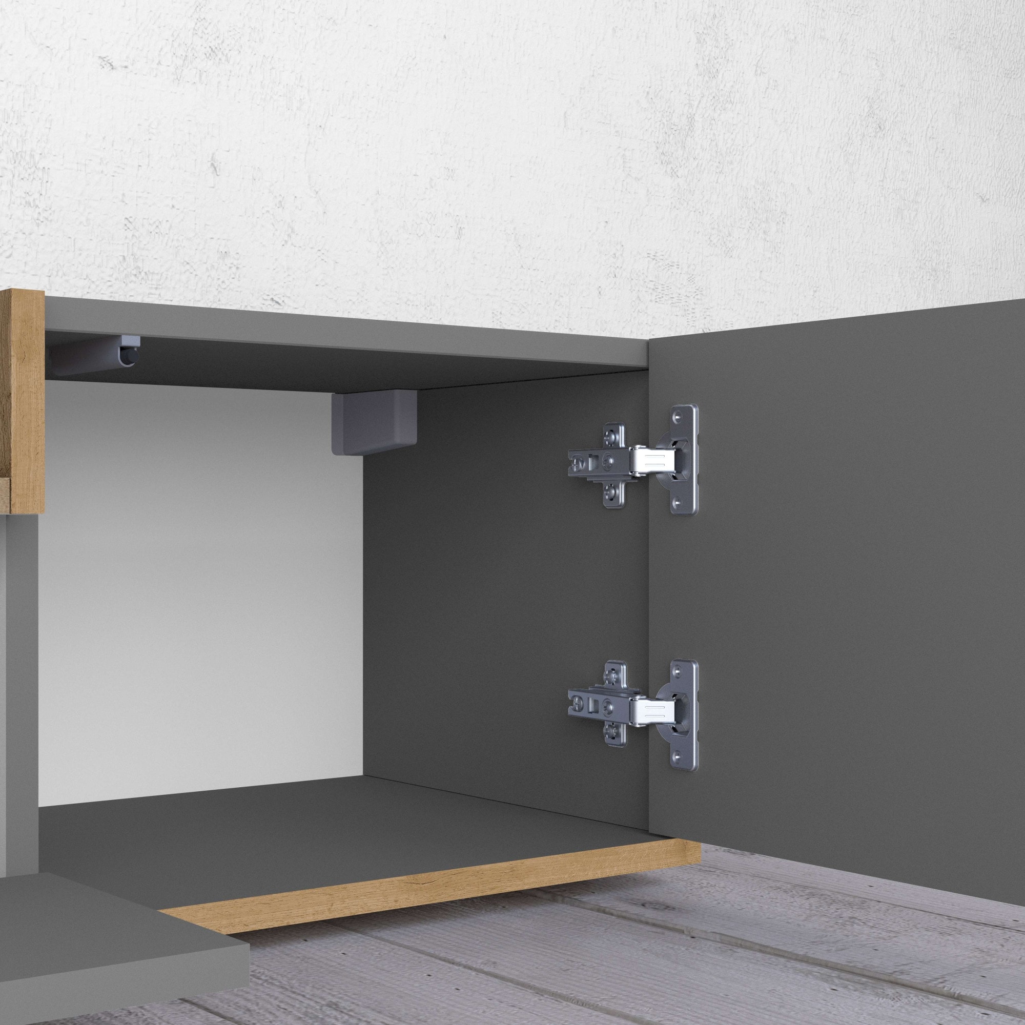 OTTO home Lowboard »BOLSENA,TV-Kommode, TV-Möbel,TV-Bank, 4 Fächer und offenes Ablagefach« 1 Stk. tlg. stehend/hängend montierbar, Made in Italy, B/T/H: 200 × 35 × 31,2 cm