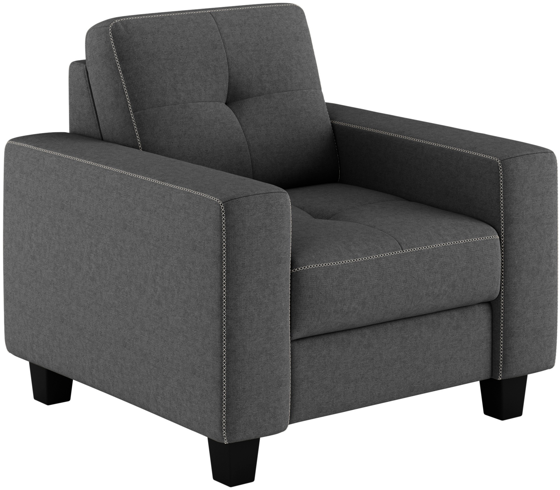 Places of Style Sessel »Varese«, Kreuznaht in beige