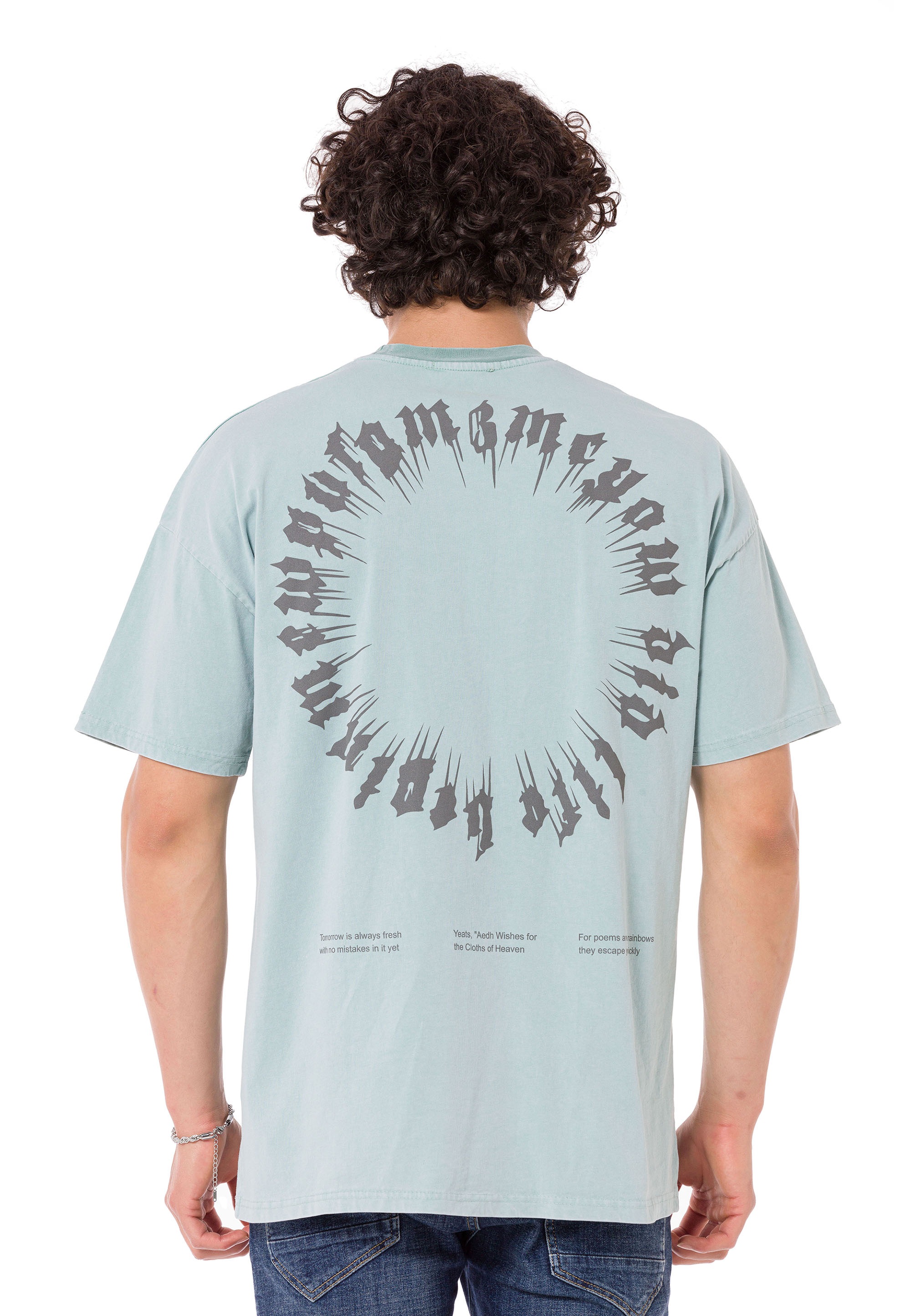 RedBridge T-Shirt »Runcorn«, mit großflächigem Print auf dem Rücken