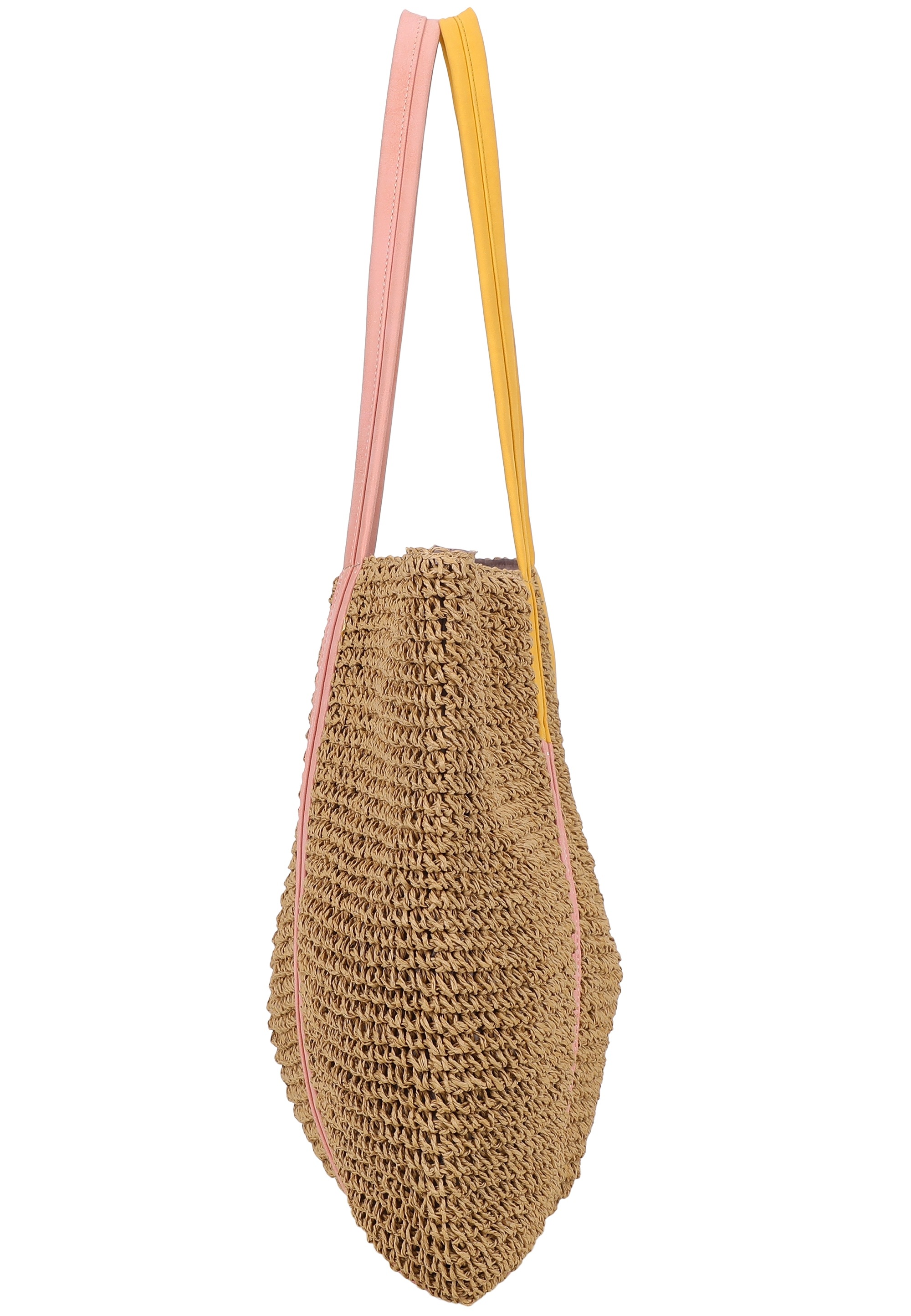 Fritzi Aus Preußen Henkeltasche FRITZI AUS PREUSSEN "Simply Shopper Nature", Herren, Gr. B/H/T: 3cm x 42cm x 63cm, gelb, rosa, Polypropylen, unifarben, Taschen, im tollen Look mit feinen Henkeln 3