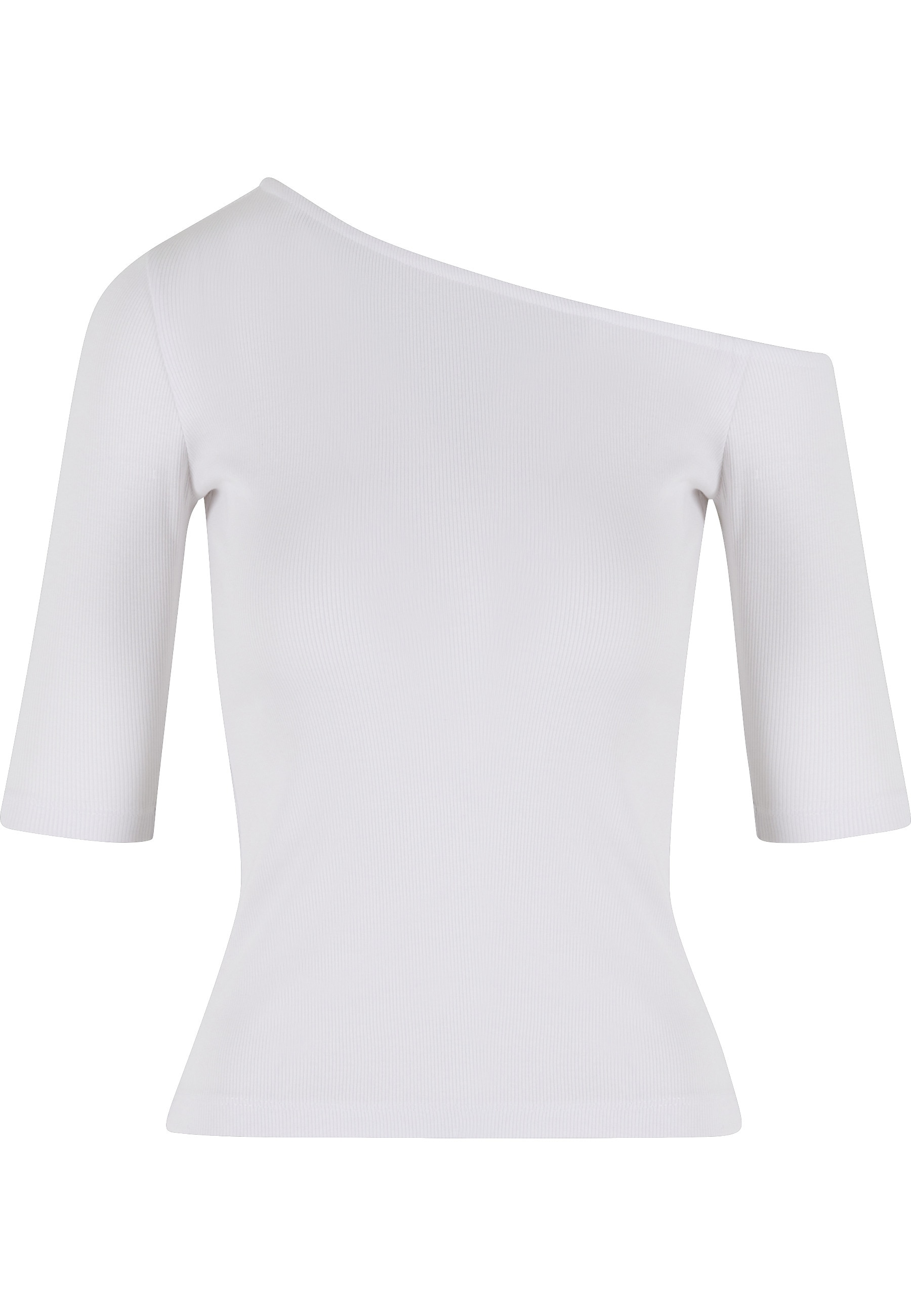 URBAN CLASSICS T-Shirt "Urban Classics Ladies Organic Asymmetric Rib Tee" 1