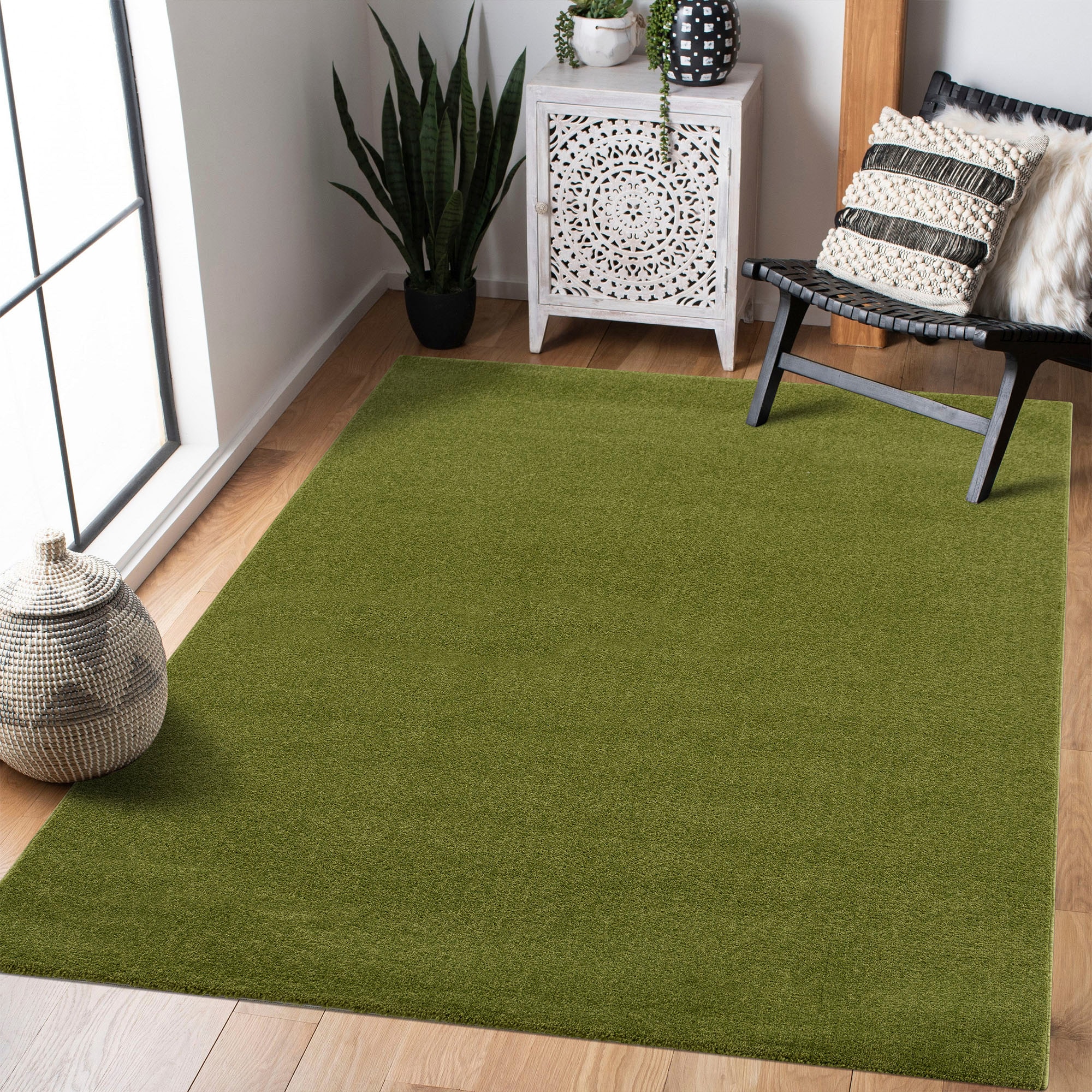 Sanat Teppich »Uni«, rechteckig, 13 mm Höhe, robuster Kurzflorteppich, große Farbauswahl