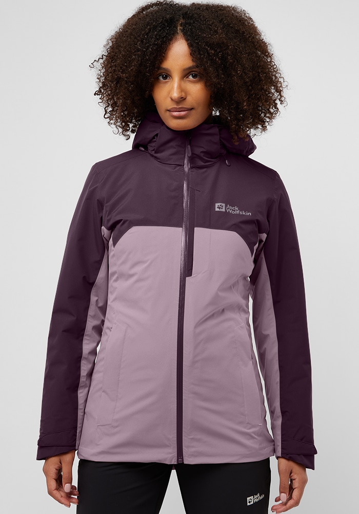 Jack Wolfskin 3-in-1-Funktionsjacke "HUNBERG 3IN1 JKT W", mit Kapuze