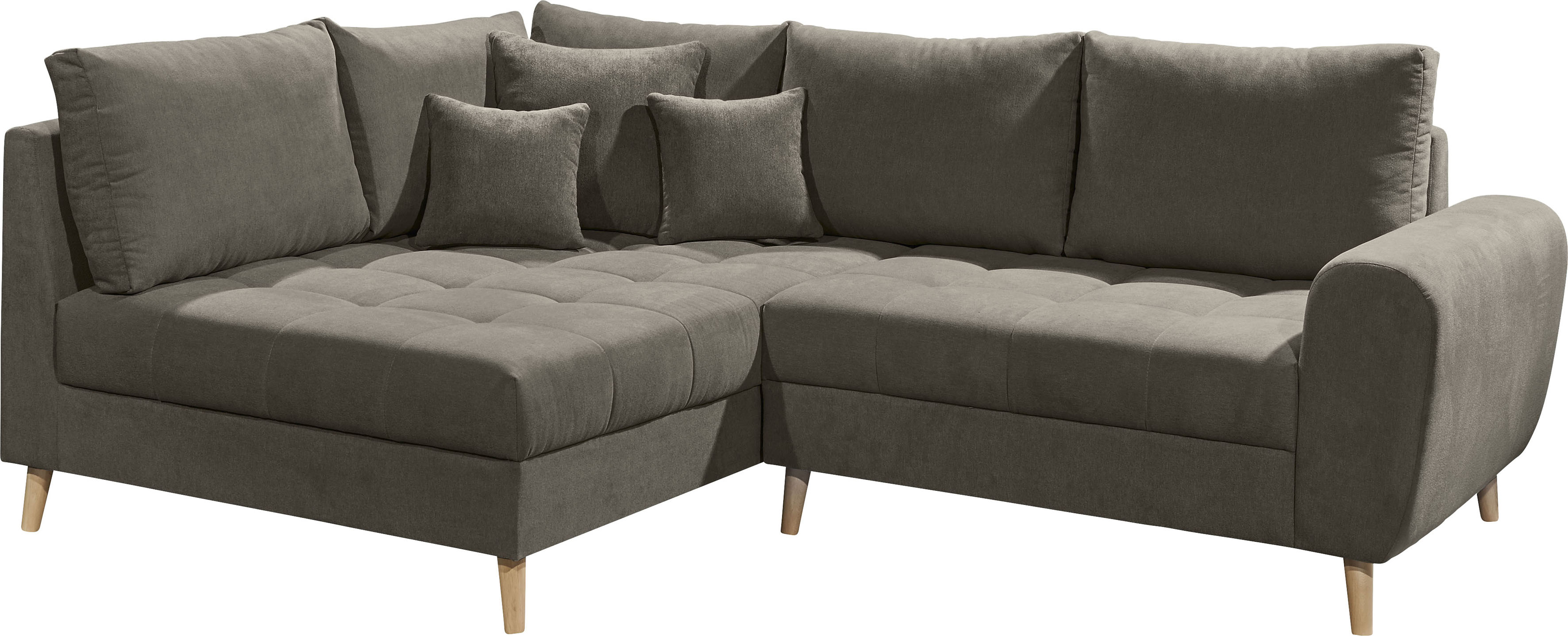 Thumbnail - ED EXCITING DESIGN Ecksofa "Alice L-Form", (Set), mit Hocker & 3 Zierkissen