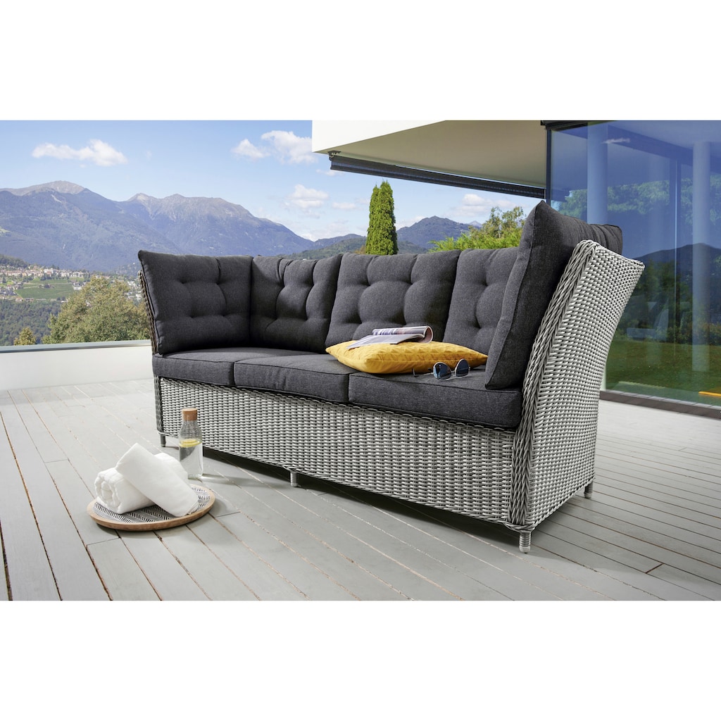 Destiny Loungesofa »PALMA«, Polyrattan, 3 Sitzplätze, inkl. Auflagen