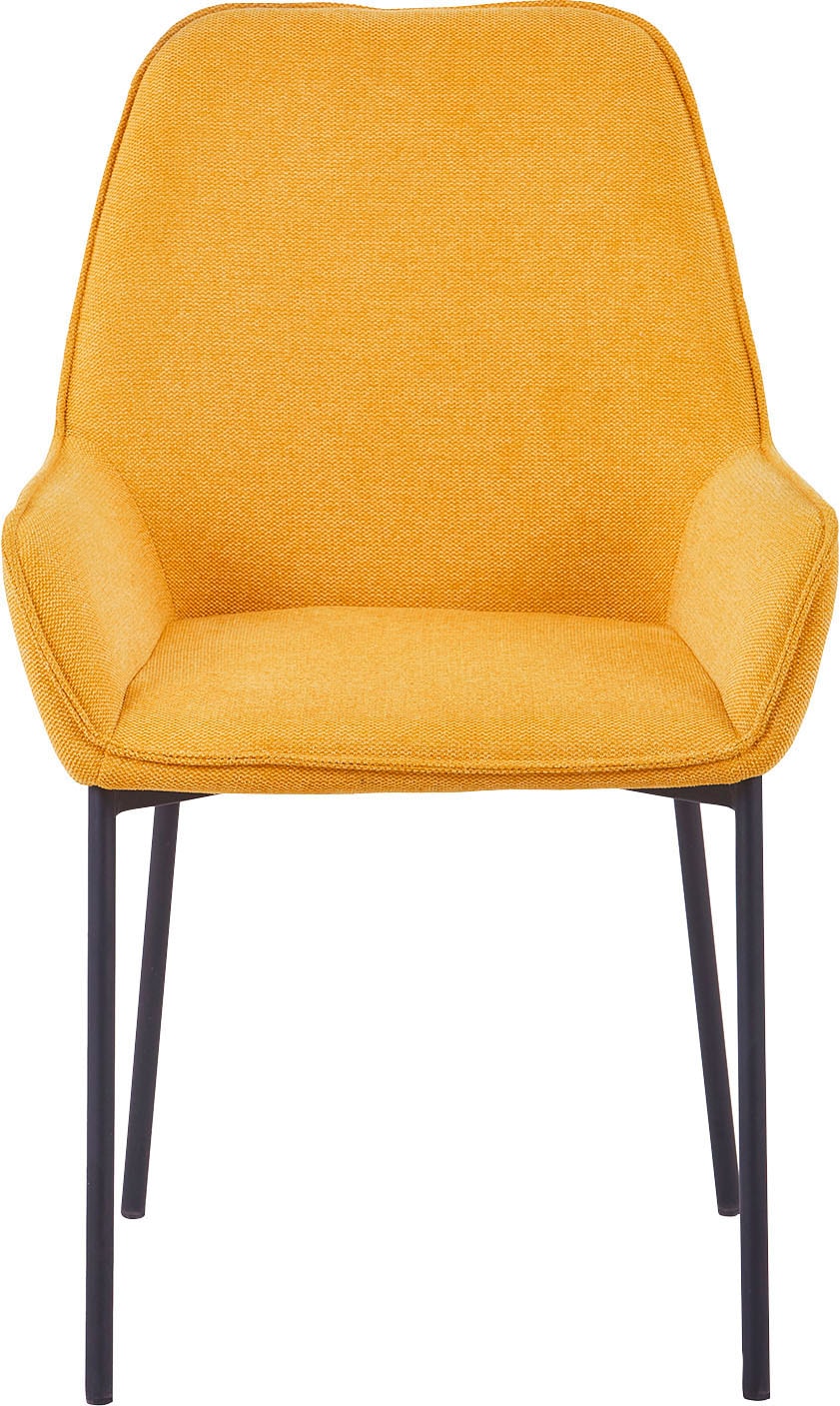 SalesFever Esszimmerstuhl, (Set), 2 St., Struktur (100% Polyester), Bezug aus Strukturstoff