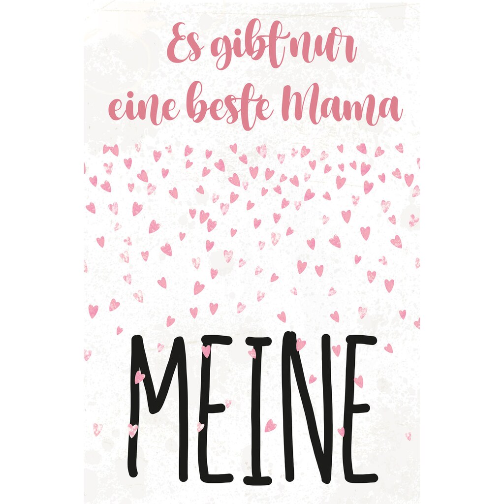 queence Metallbild »Beste Mama«, Schriftzüge, (1 St.)