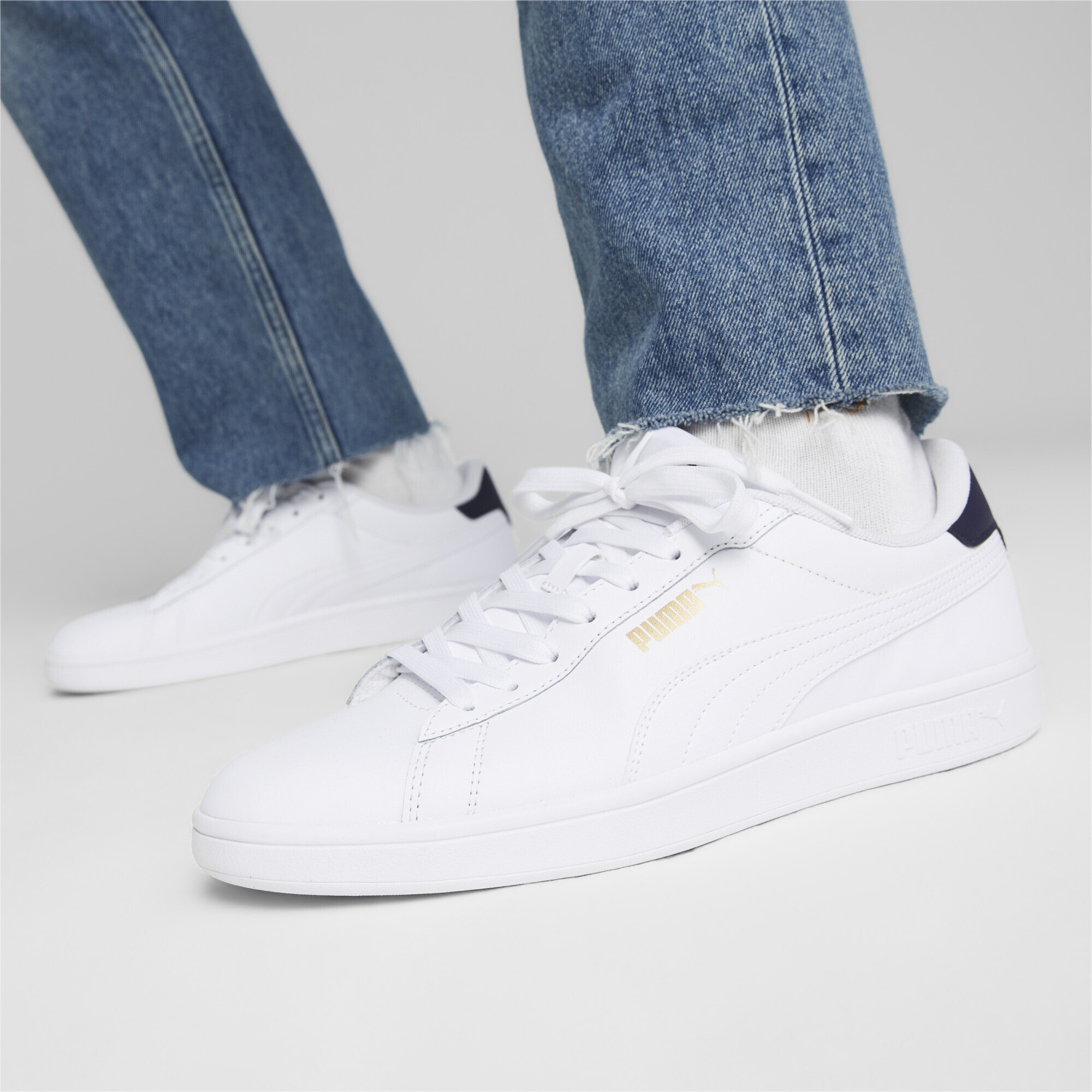 Puma Smash 3.0 L Sneaker White/Navy EU 37 8