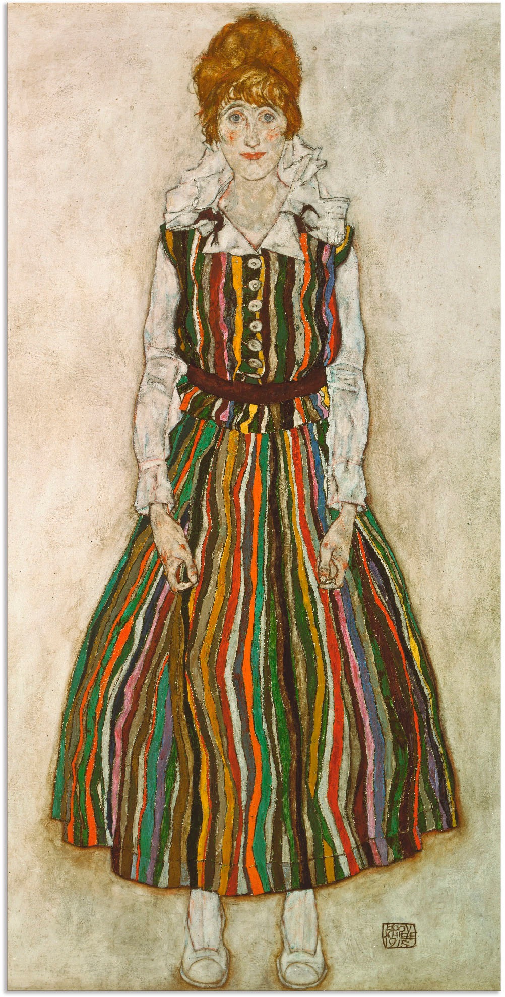 Artland Wandbild »Edith Schiele. 1915.«, Frau, (1 St.), als Alubild,  Leinwandbild, Wandaufkleber oder Poster in versch. Größen bestellen | BAUR