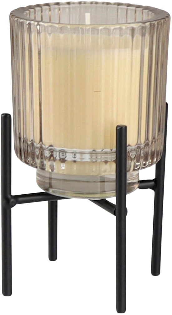 Windlicht, (Set, 2 St.), Stumpenkerzenhalter aus Glas, Höhe ca. 13,5 cm