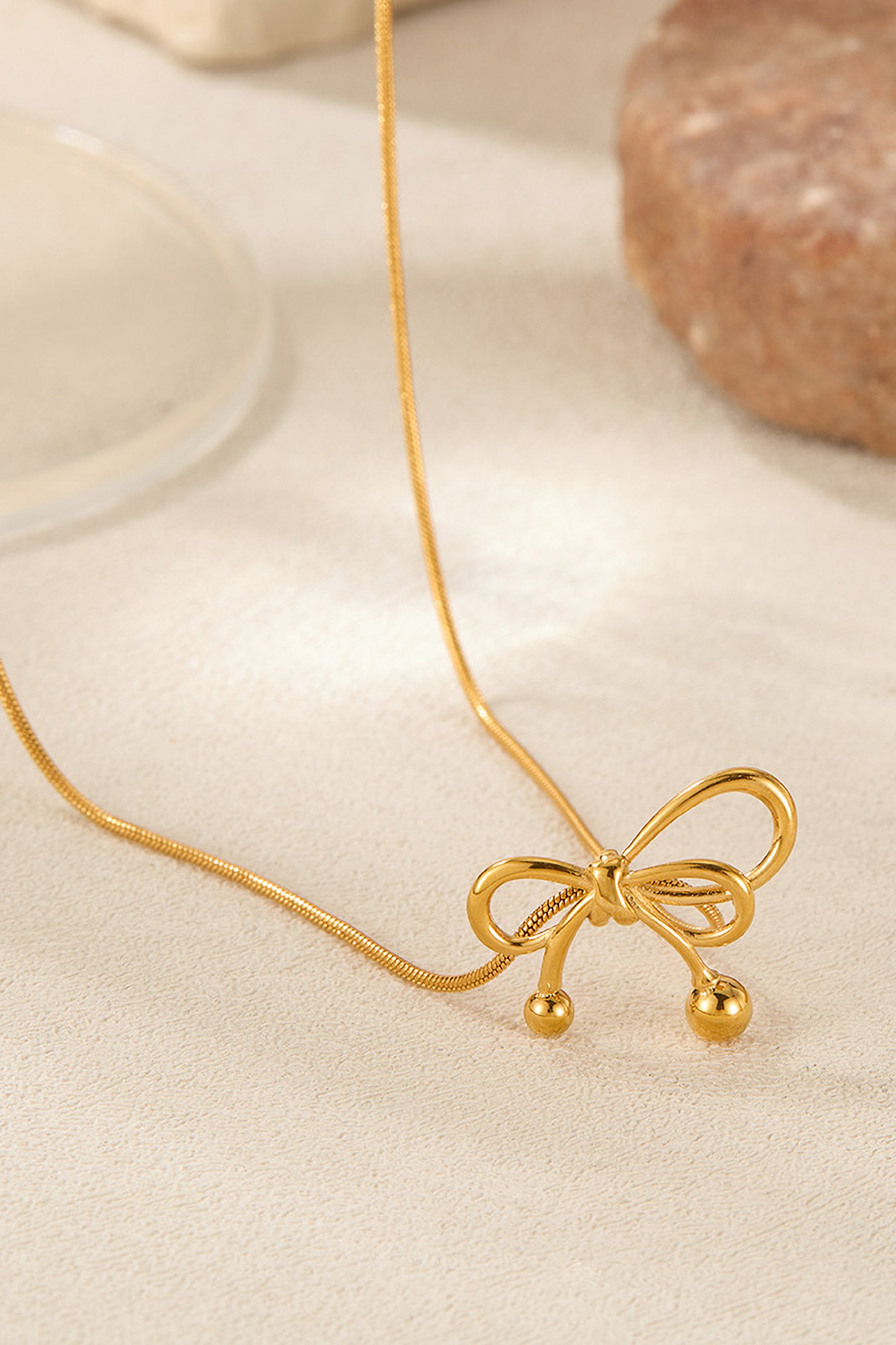 COLLEZIONE ALESSANDRO Kette mit Anhänger »Schleife« mit filigraner Schleife, golden