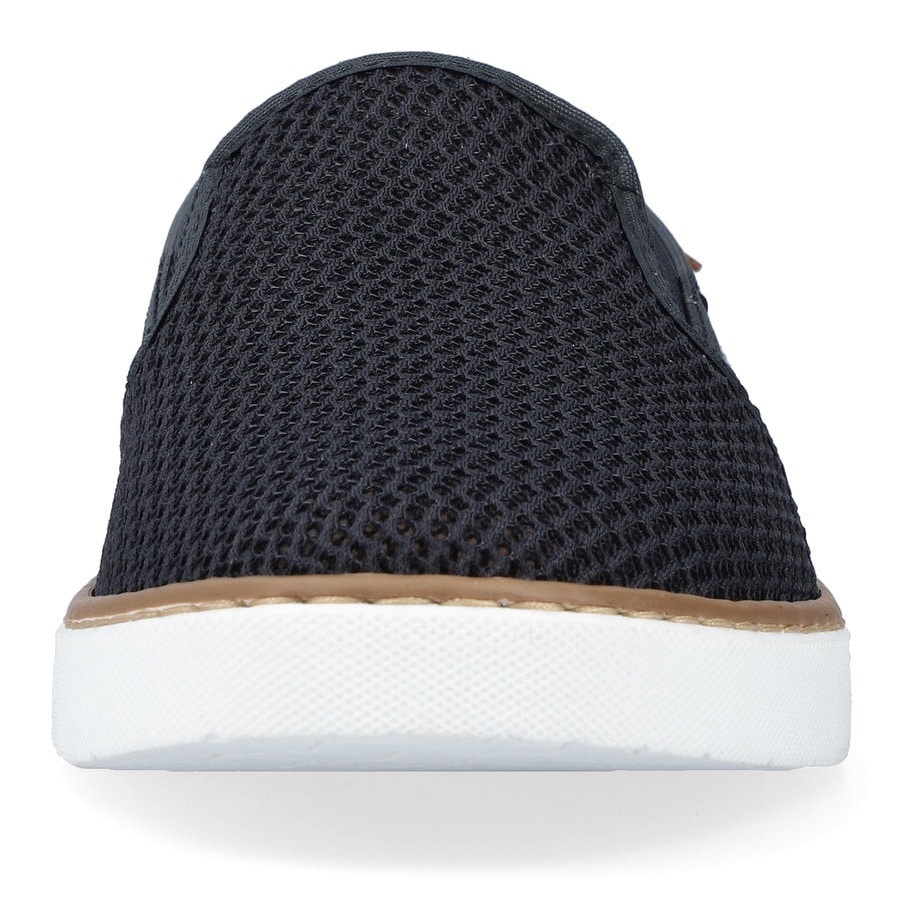 Rieker Slip-On Sneaker, Casual Slipper, Freizeitschuh mit gemustertem Innenfutter