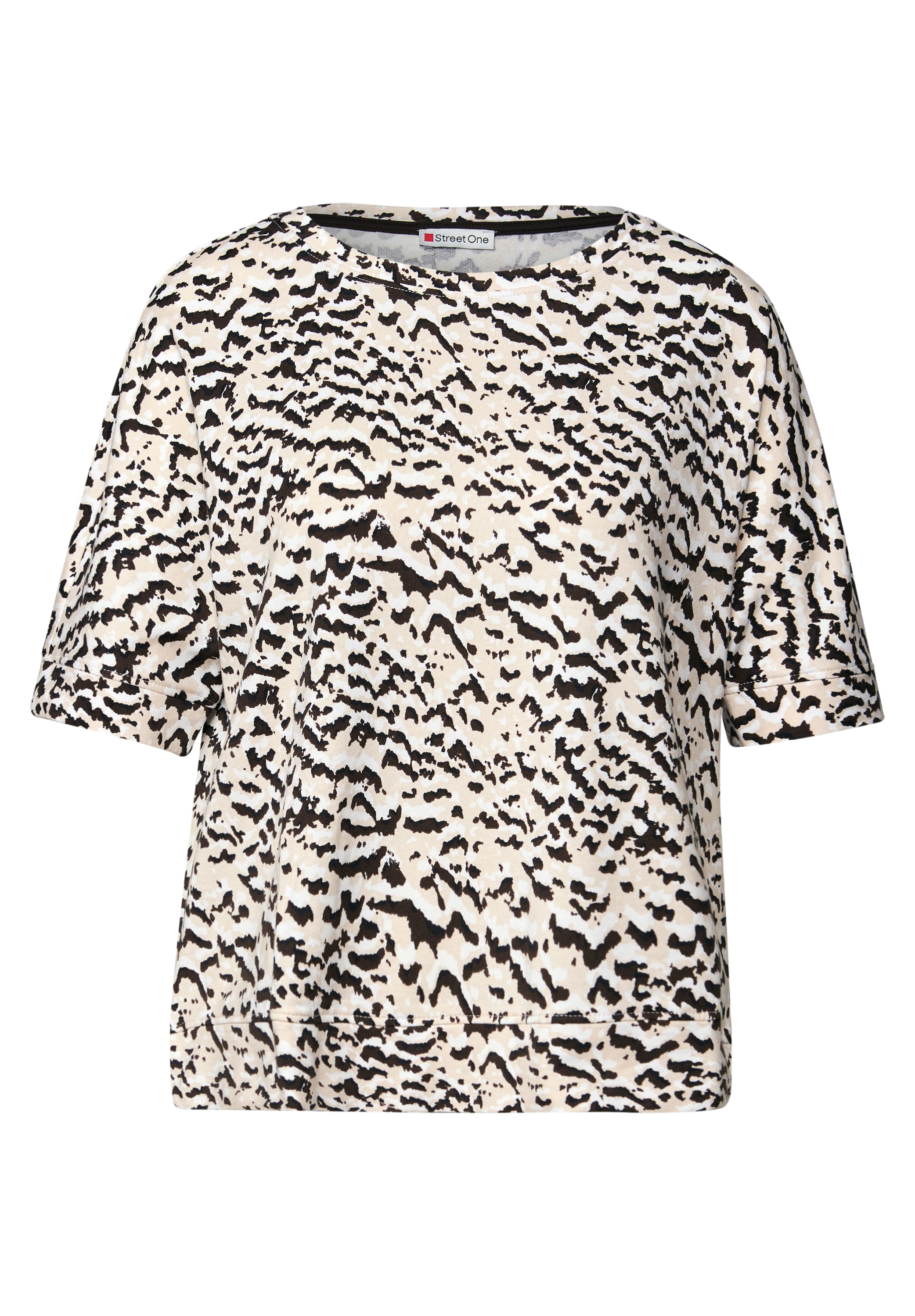 STREET ONE Rundhalsshirt, im soften Baumwoll-Mix