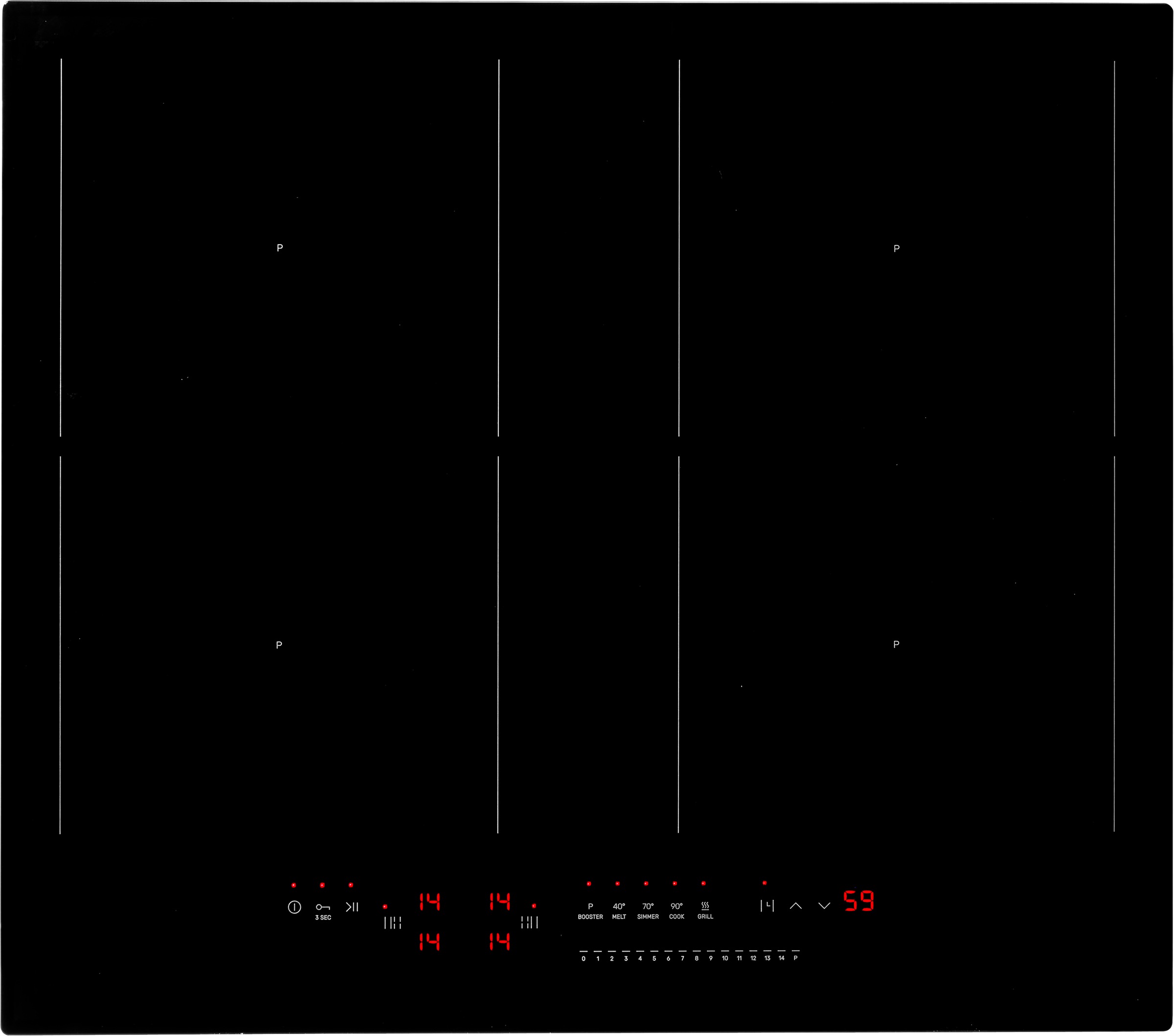 Amica Induktions-Kochfeld "KMI 776 660 C" Viel Platz und schnelle Hitze für günstig online kaufen