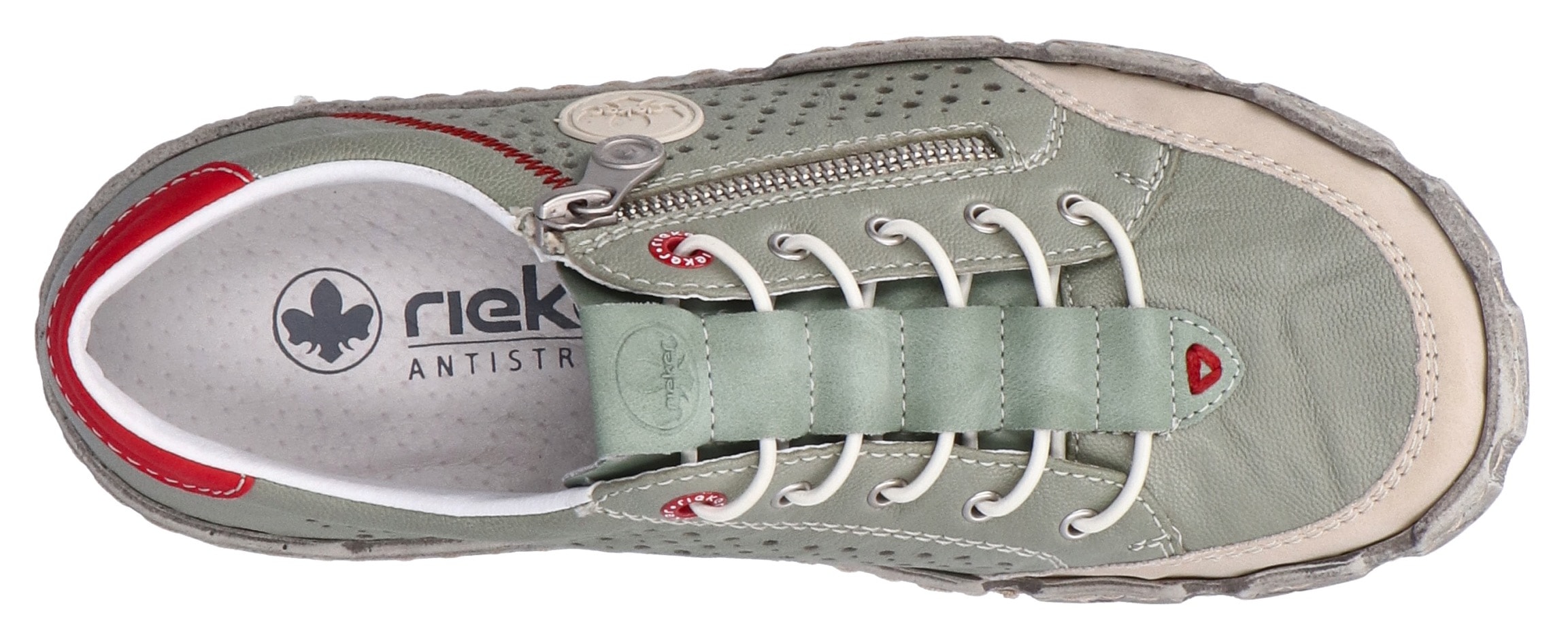 Rieker Plateausneaker  Schlupfschuh, Halbschuh, Freizeitsneaker mit Gummizug