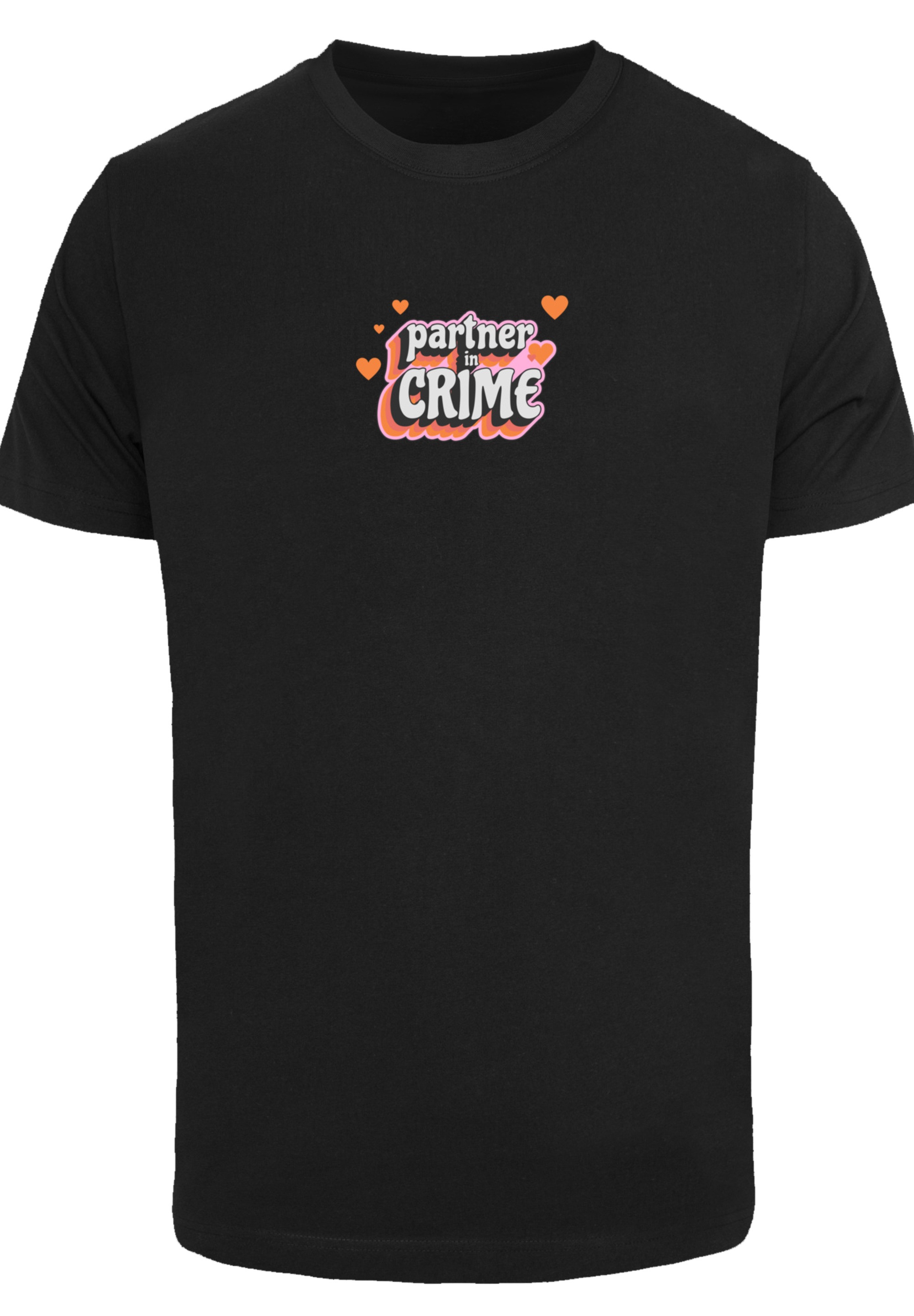 F4NT4STIC T-Shirt »Partner In Crime Valentinstag Partner Design« Premium Qualität
