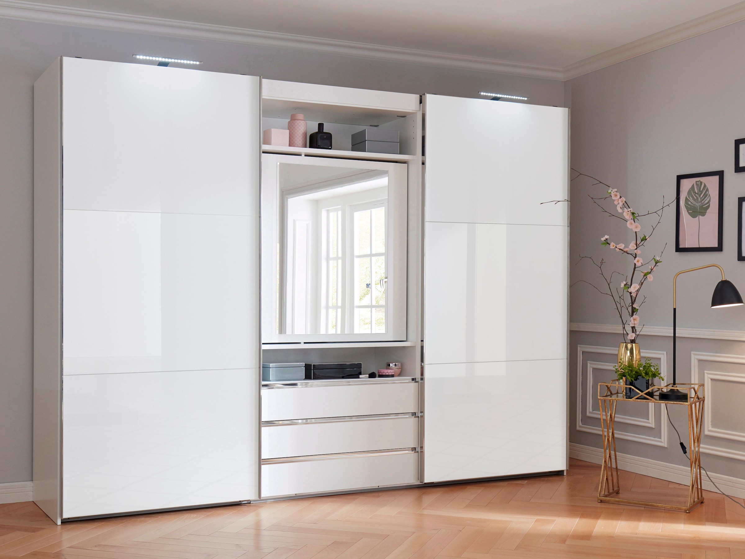 Wimex Schwebetürenschrank »Magic by fresh to go«, mit drehbarer Spiegeltür