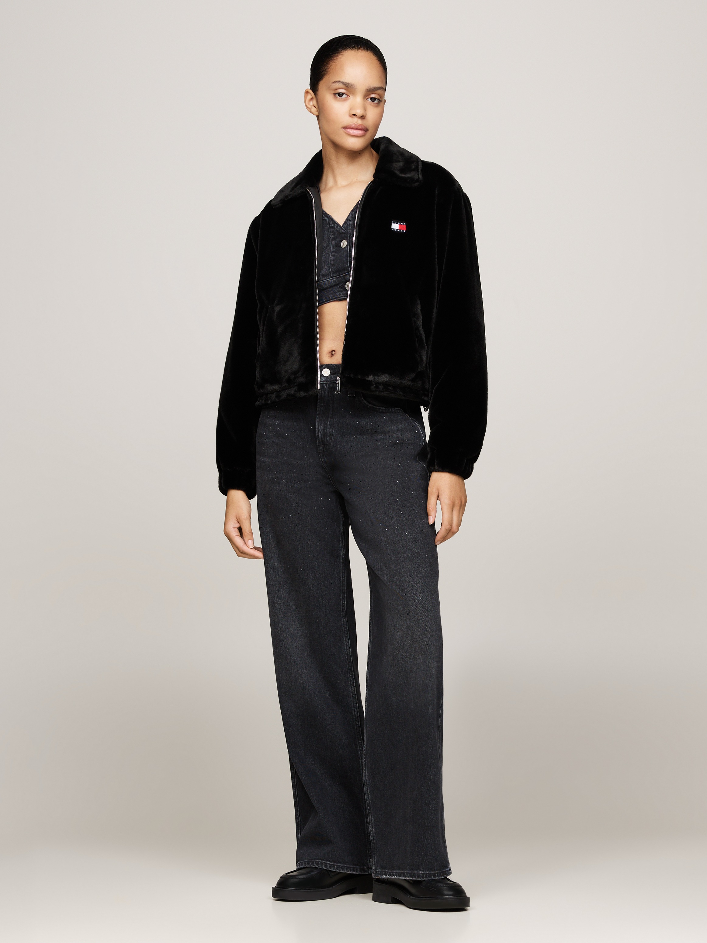 Thumbnail - Tommy Jeans Kurzjacke, im flauschigen Design