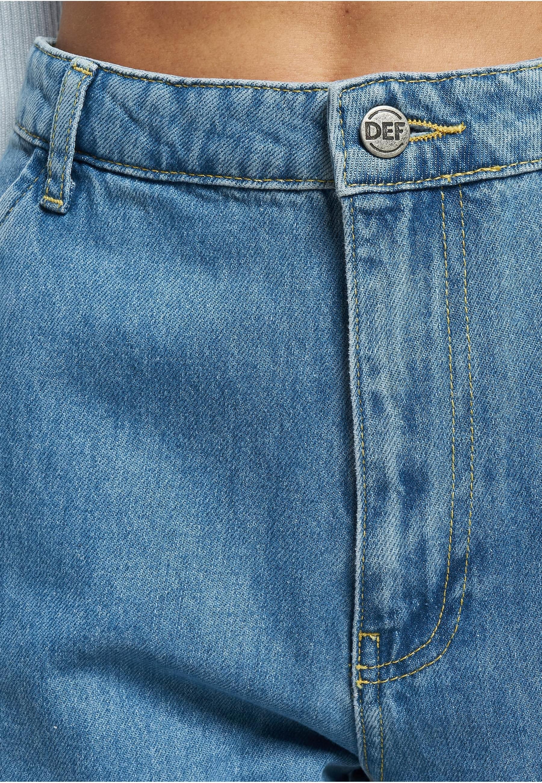 DEF Stoffhose »DEF Damen DEF Cargo Pants Denim«, (1 tlg.)