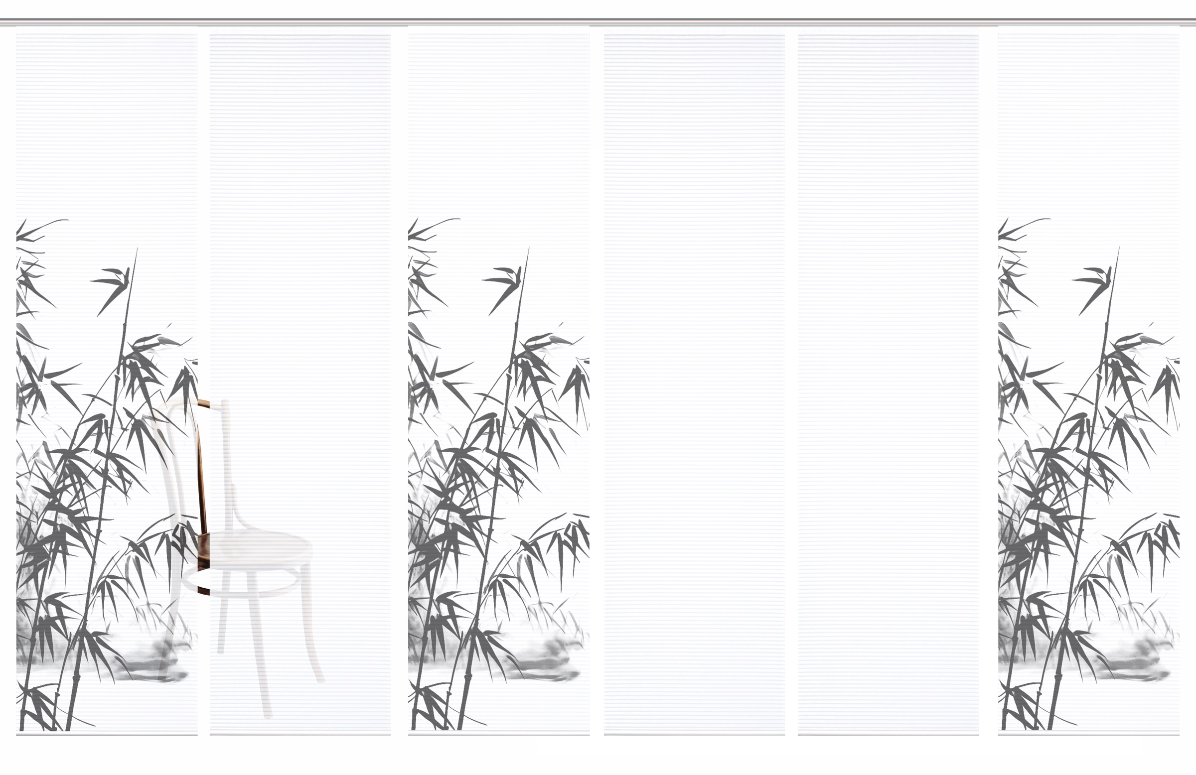 HOME in green Schiebegardine "RUFUS" Paneelwagen 6 Stk. tlg. Bambusoptik, S günstig online kaufen