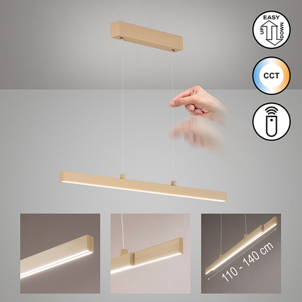 FISCHER & HONSEL Pendelleuchte »Vayana« LED-Board 1 Stk. Farbtemperatur stufenlos einstellbar, höhenverstellbar mit Kabellift