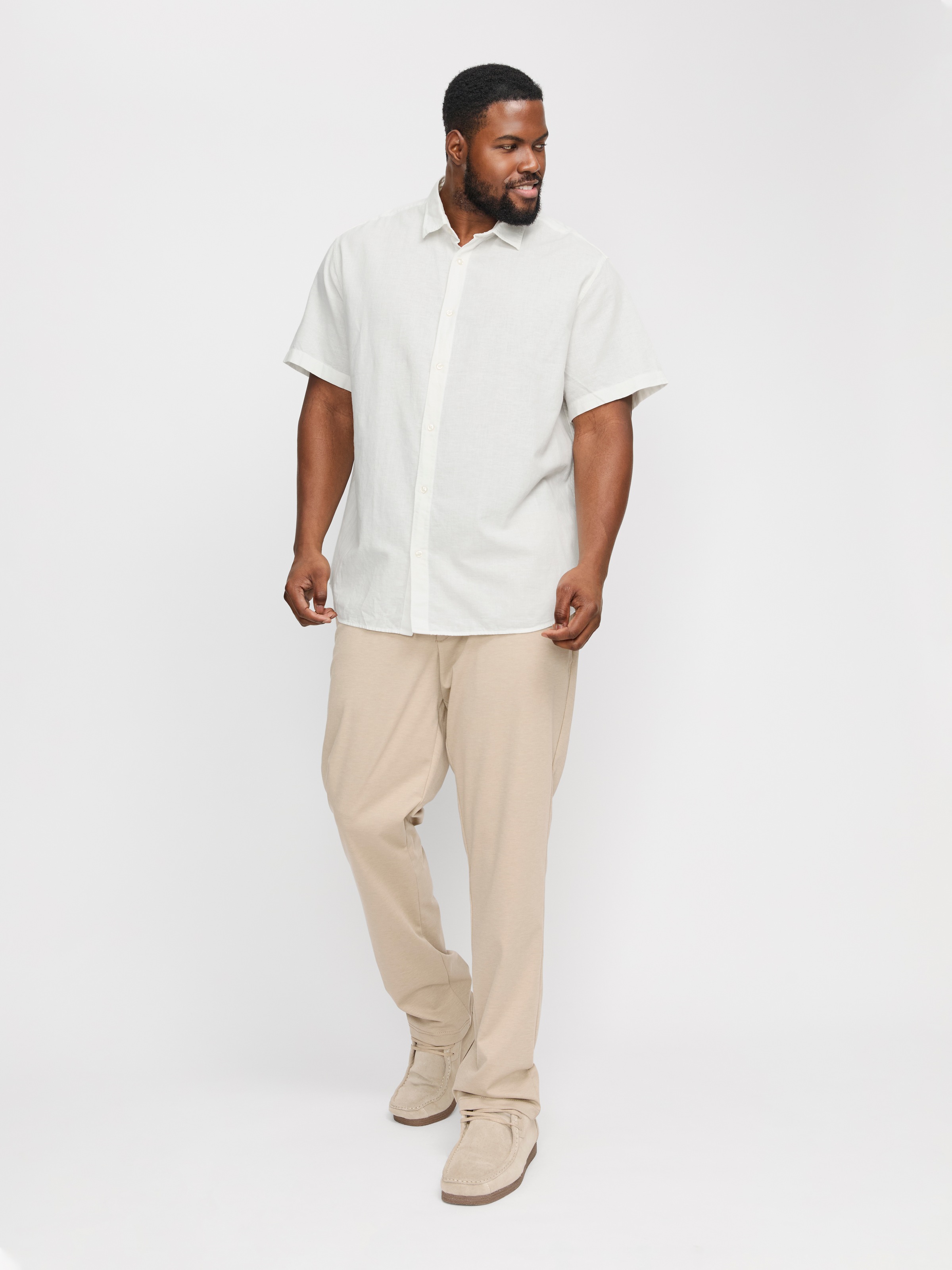 Jack & Jones PlusSize Kurzarmhemd »JJEBREEZE SHIRT SS SN PLS«, mit Hemdkragen