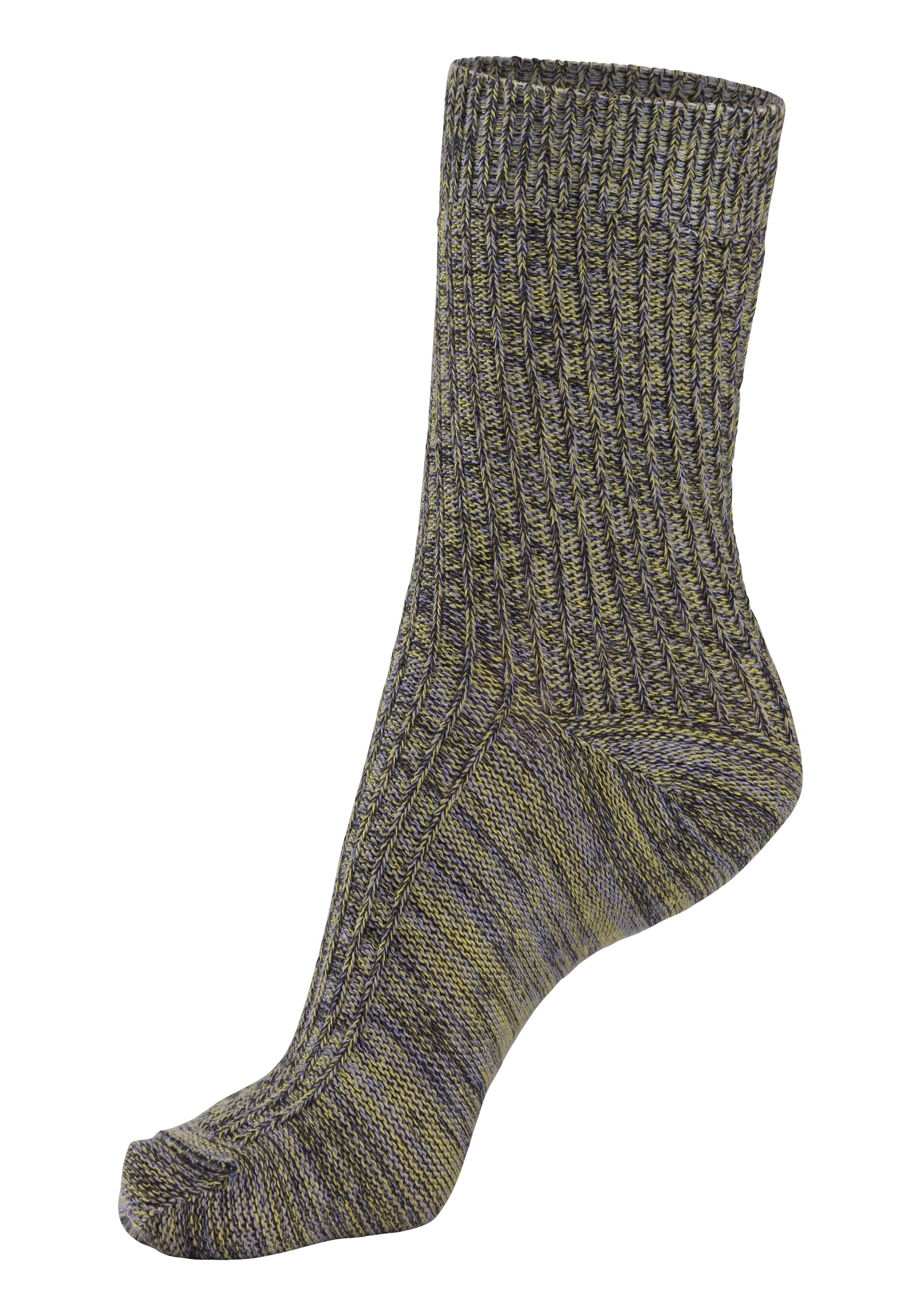 LASCANA Socken, (5 Paar), gestrickt mit farbigen Garnen