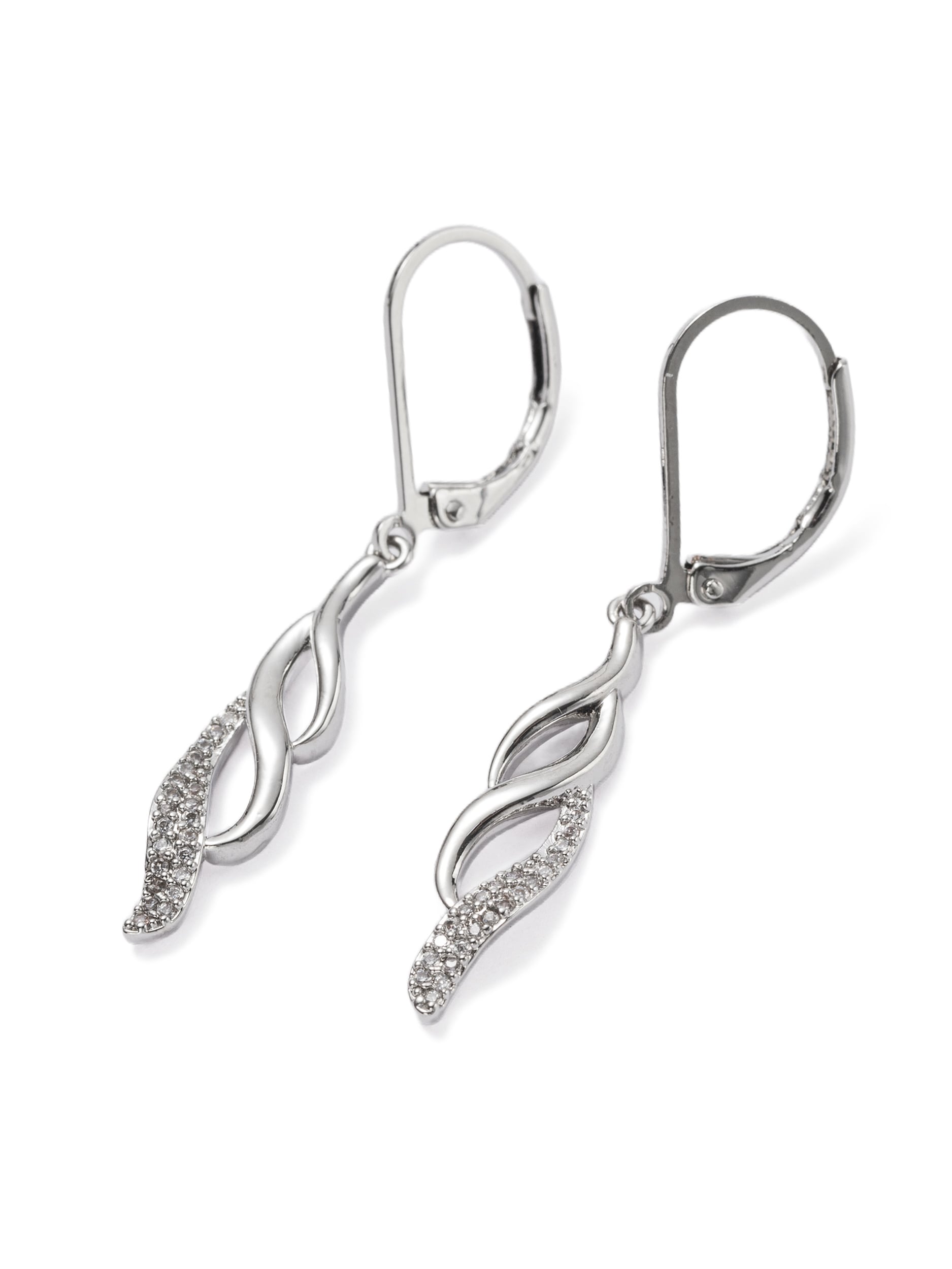Aniston JEWELRY & WATCHES Paar Ohrhänger »Schmuck Geschenk Kupfer Ohrschmuck Ohrringe wellenförmig« Made in Germany - mit Glasstein