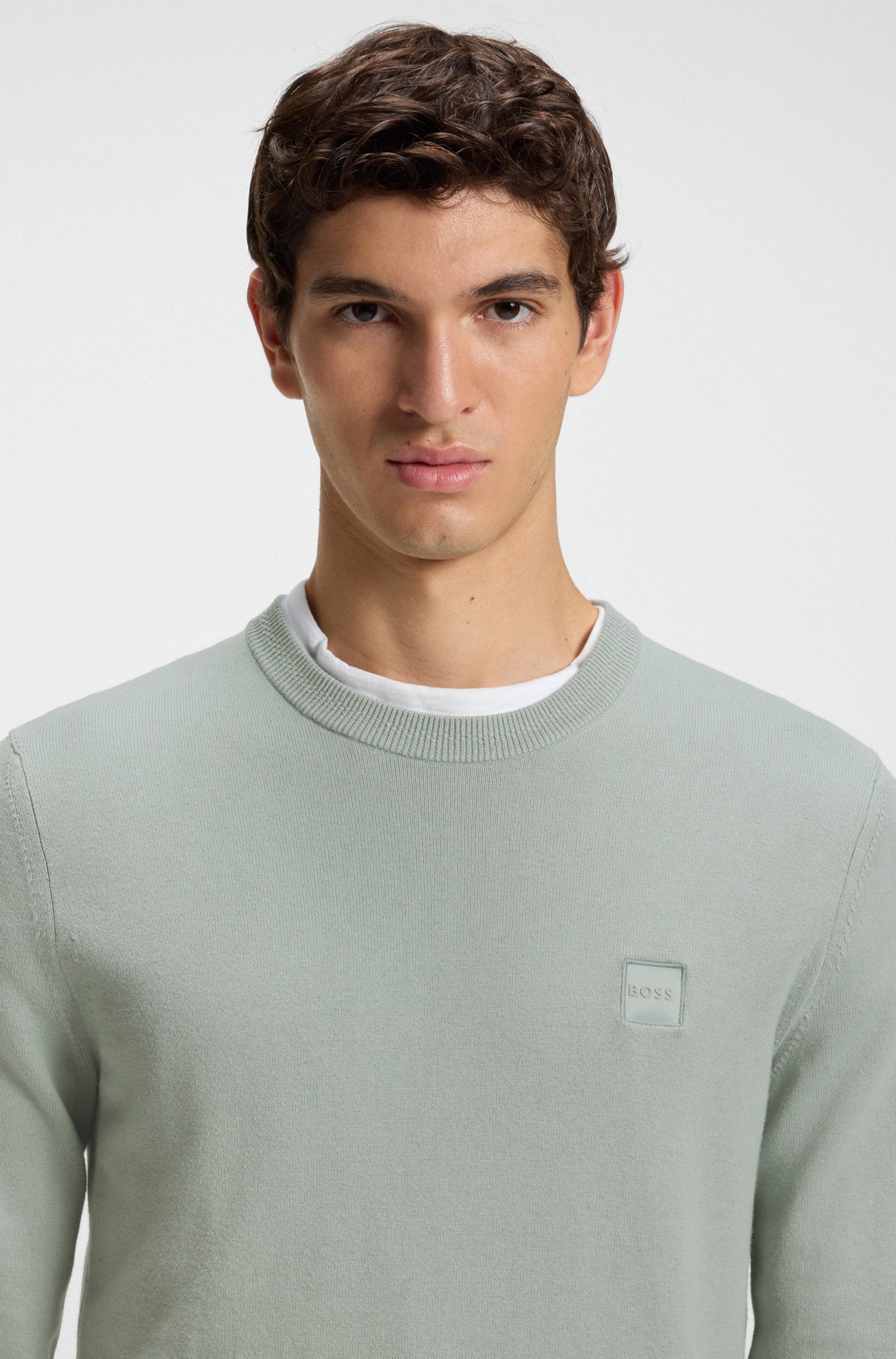 BOSS ORANGE Strickpullover "Kanovano" mit Rundhalsausschnitt günstig online kaufen