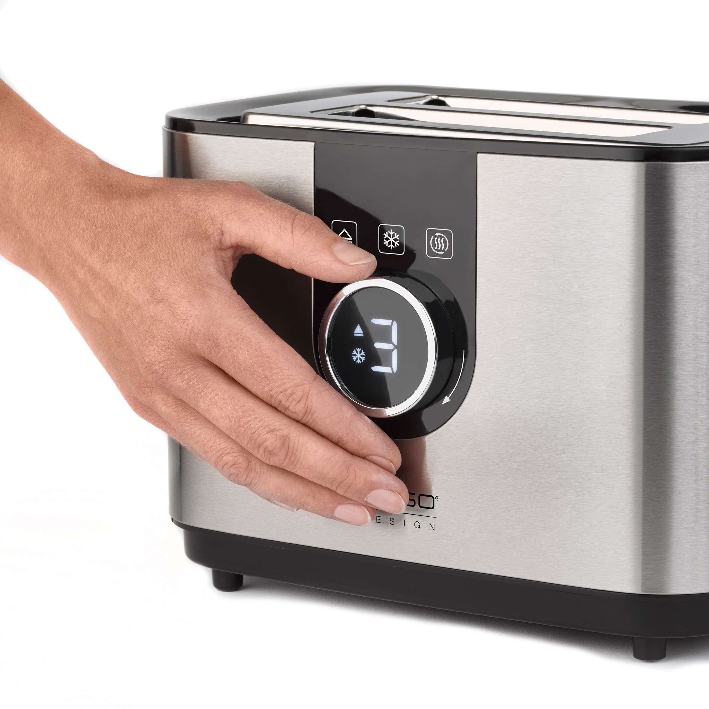 Caso Toaster »2769 Selection T2« 2 kurze Schlitze für 2 Scheiben 920 W Selbstzentrierende Einschübe für eine gleichmäßige Bräunung