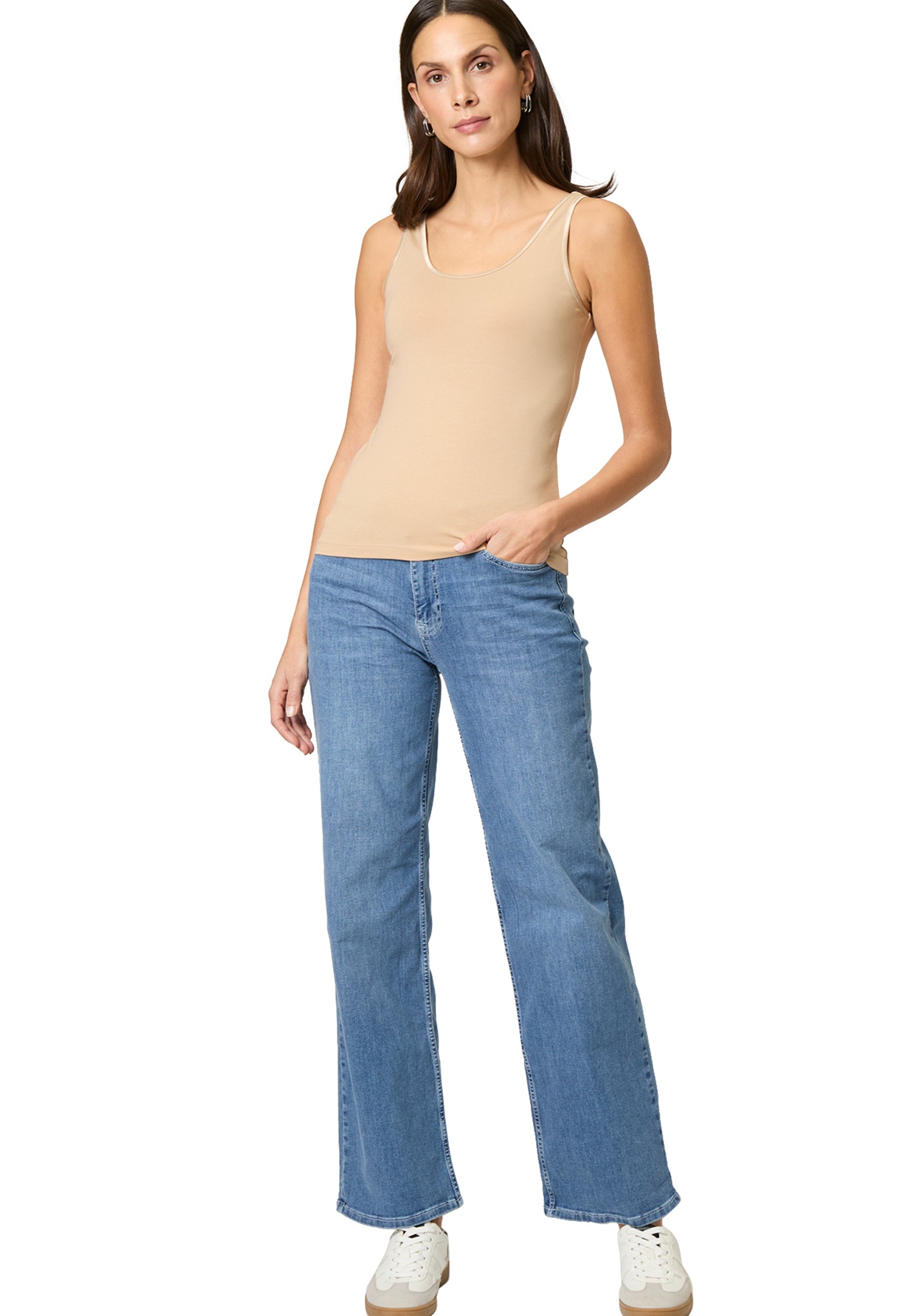 Zero T-Shirt »zero Top mit Paspel«, (1 tlg.), Plain/ohne Details