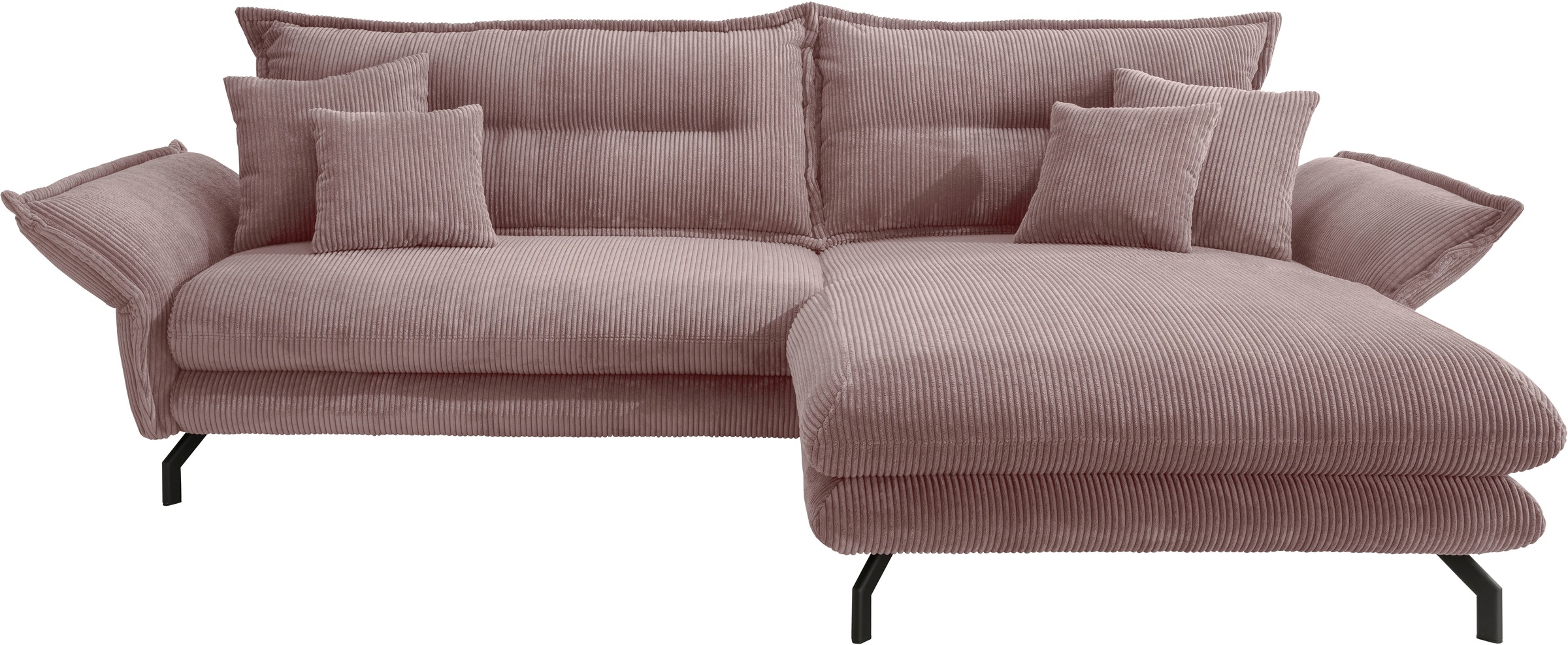 Home affaire Ecksofa "LAVA Breite 255 cm, modern und elegant, aktuelle Kiss günstig online kaufen