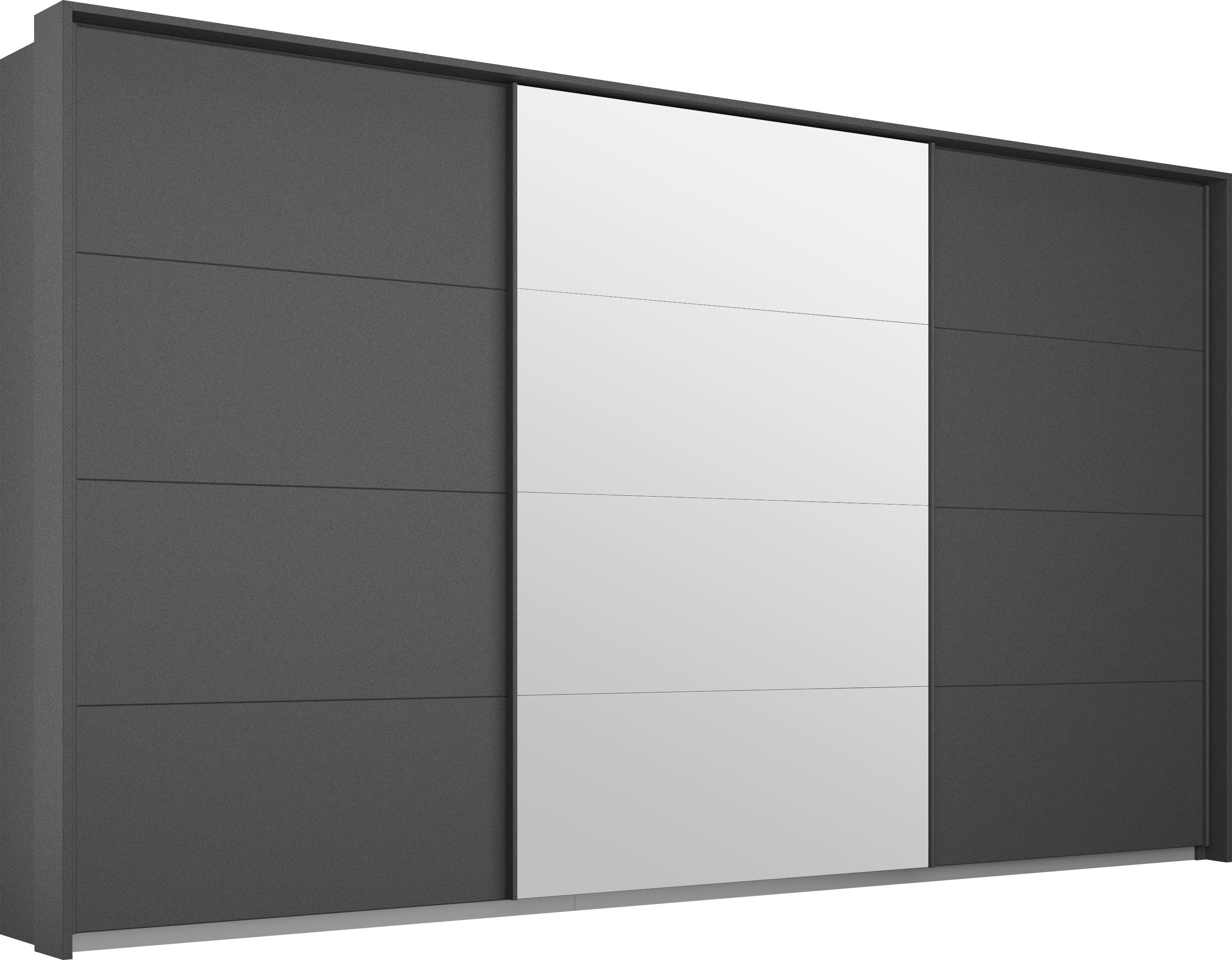 rauch Schwebetürenschrank "Kleiderschrank Schrank Garderobe Schlafzimmerschrank Ankleide KEPAN" optional mit Beleuchtung, Breiten: 211-368 cm, Höhen 213/233 cm, inkl. Schubladeneinsatz und Passepartout MADE IN GERMANY