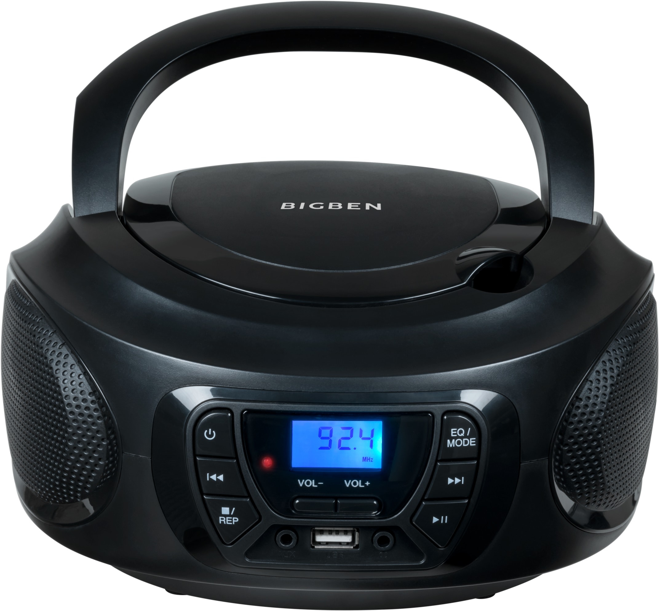 BigBen CD-Radiorecorder »Kids Tragbares CD/Radio AU387278 USB/BT schwarz«, (Bluetooth FM-Tuner)