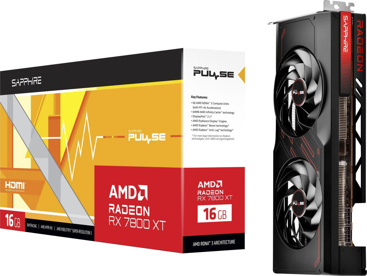 Grafikkarte »Radeon RX 7800 XT 11330-02-20G«, 16 GB, GDDR6