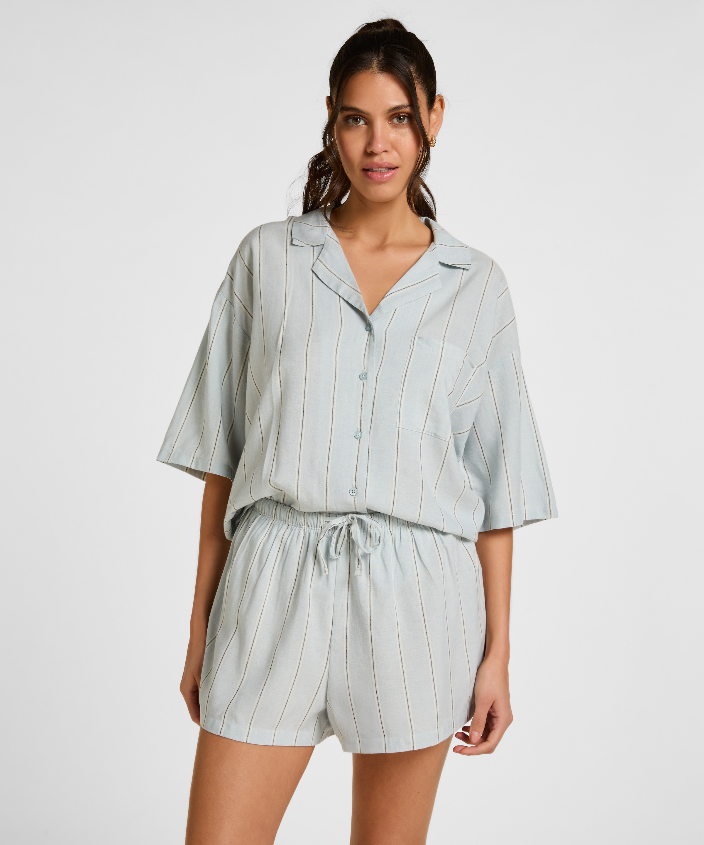 Hunkemöller Pyjama »Jacke Leinen«