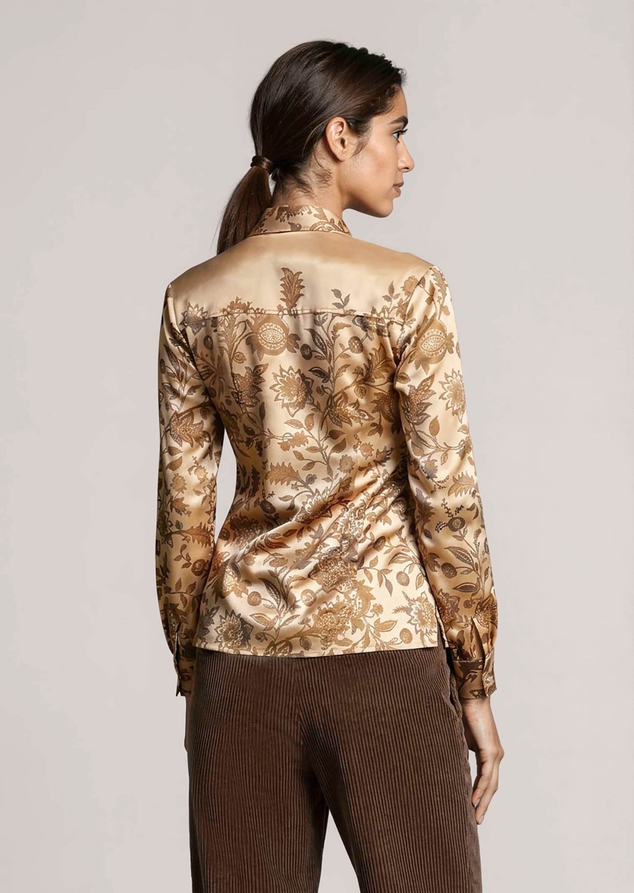 MADELEINE Langarmbluse »Bluse Schluppenbluse mit Blütenprint«