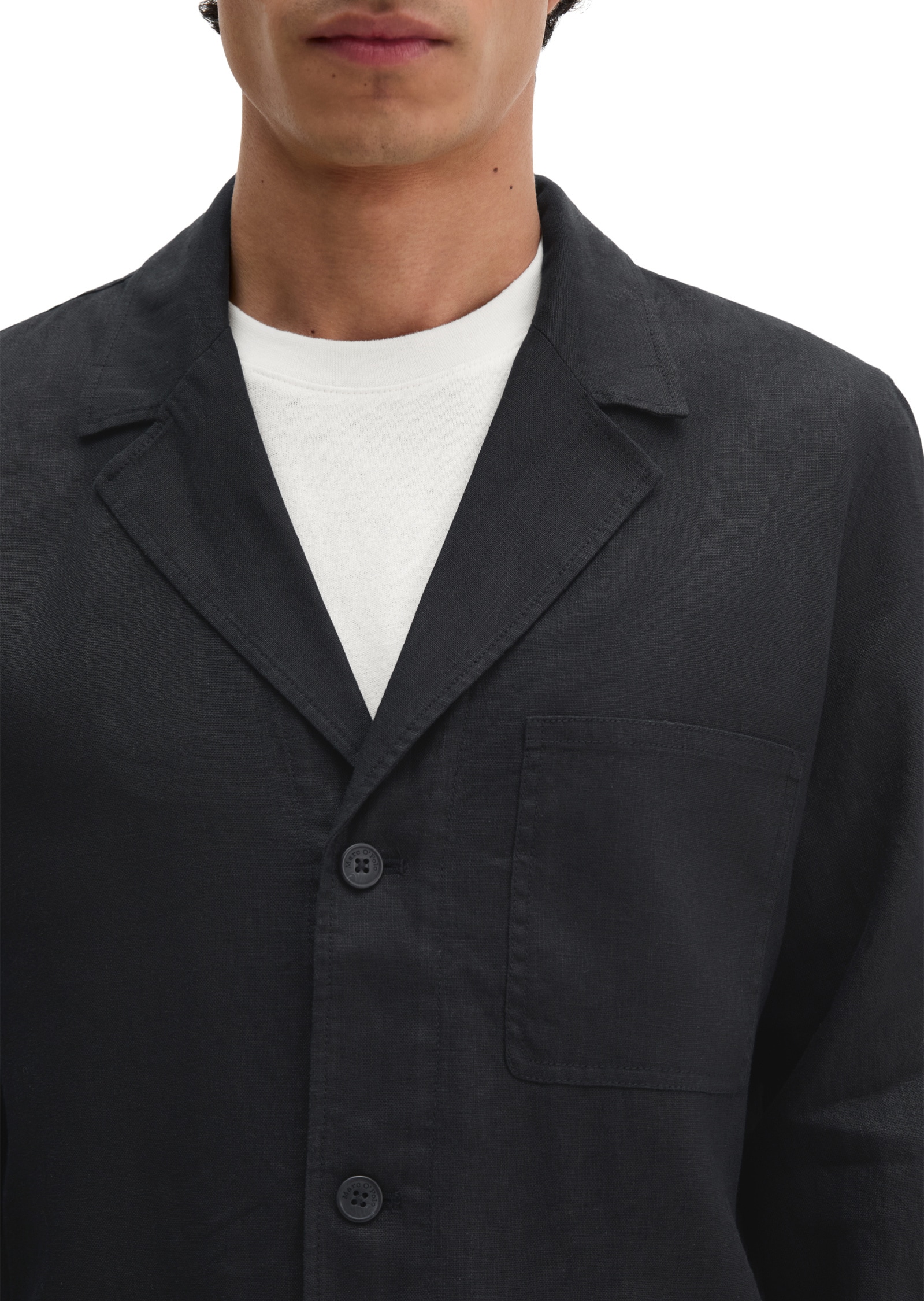 Marc O'Polo Kurzjacke »aus reinem Leinen« ohne Kapuze