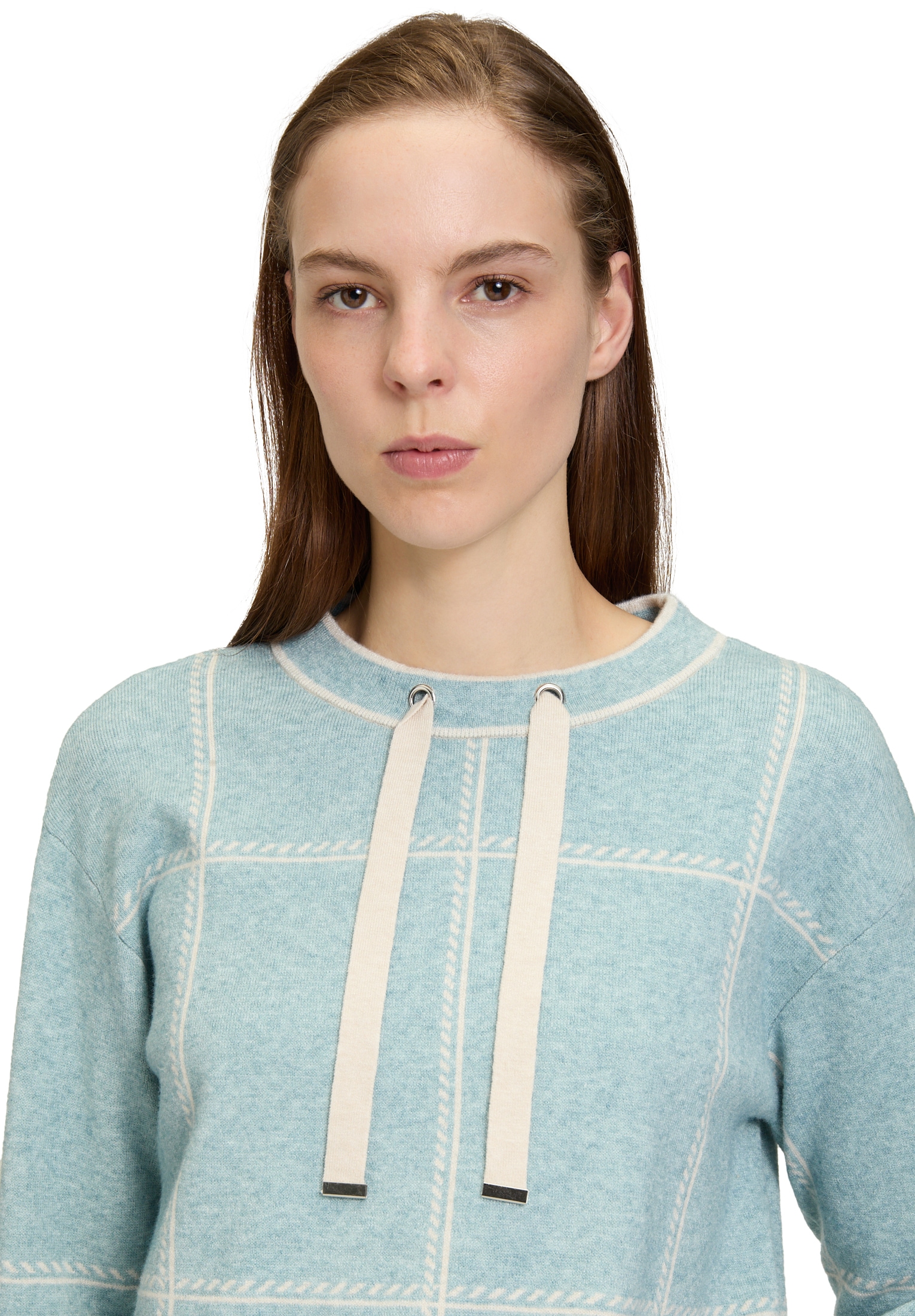 Betty Barclay Strickpullover »Betty Barclay Damen Strickpullover kariert«, (1 tlg.), Jacquard