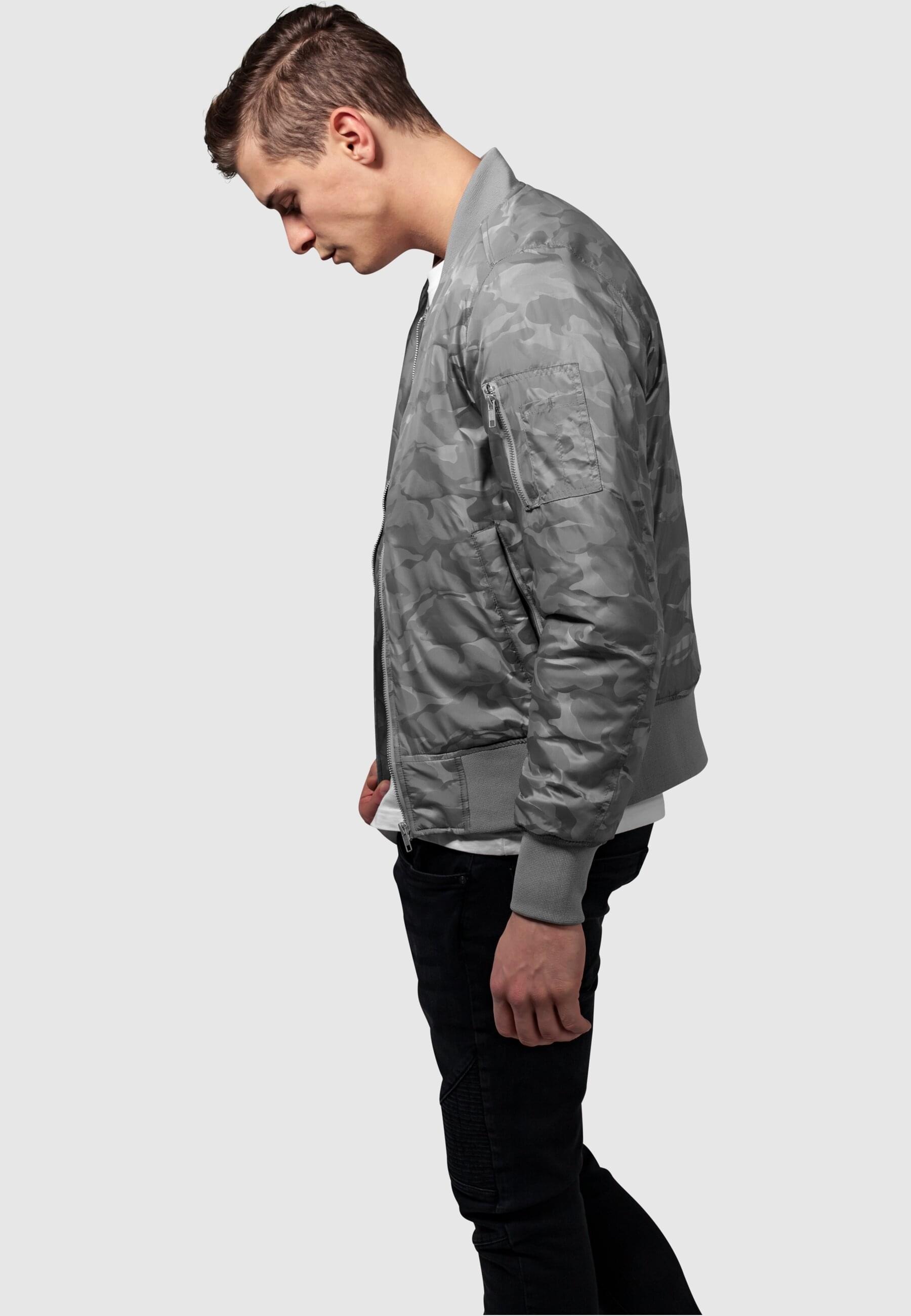 URBAN CLASSICS Bomberjacke »Urban Classics Herren Tonal Camo Bomber Jacket«, (1 St.), ohne Kapuze